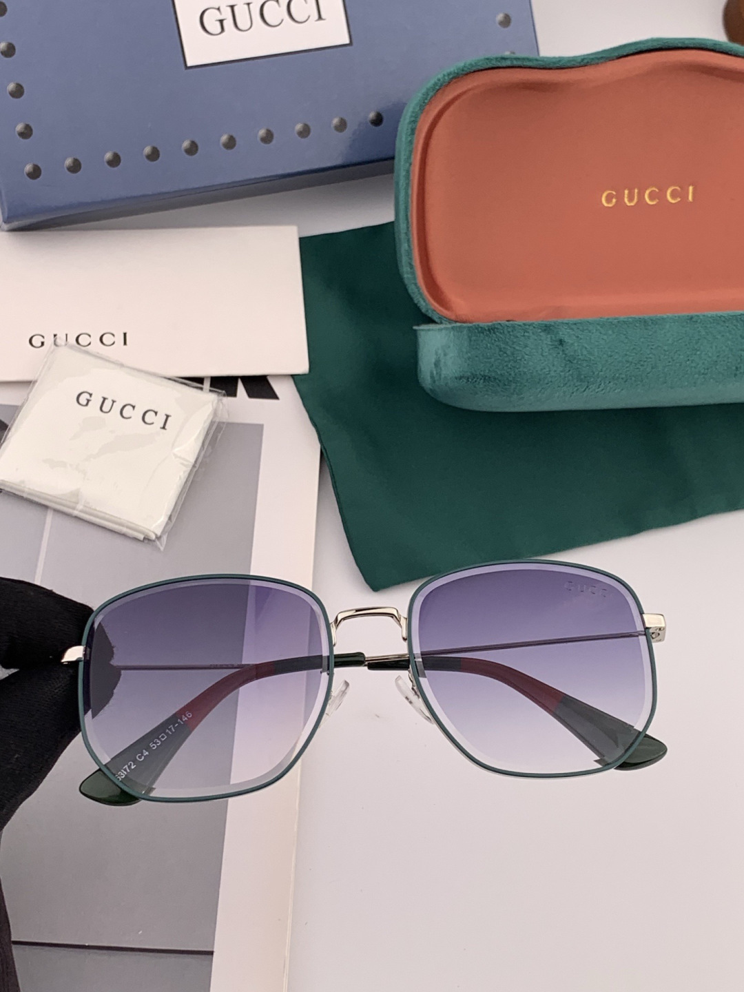 GUCCI-古驰意大利进口🇮🇹时尚潮流奢华装饰太阳眼镜 尼龙偏光高清太阳镜明星海报款 超高复杂工艺 立体