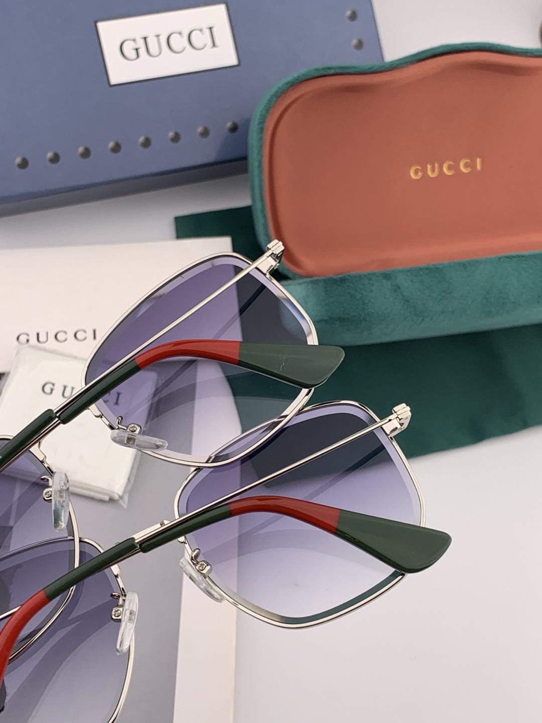 GUCCI-古驰意大利进口🇮🇹时尚潮流奢华装饰太阳眼镜 尼龙偏光高清太阳镜明星海报款 超高复杂工艺 立体