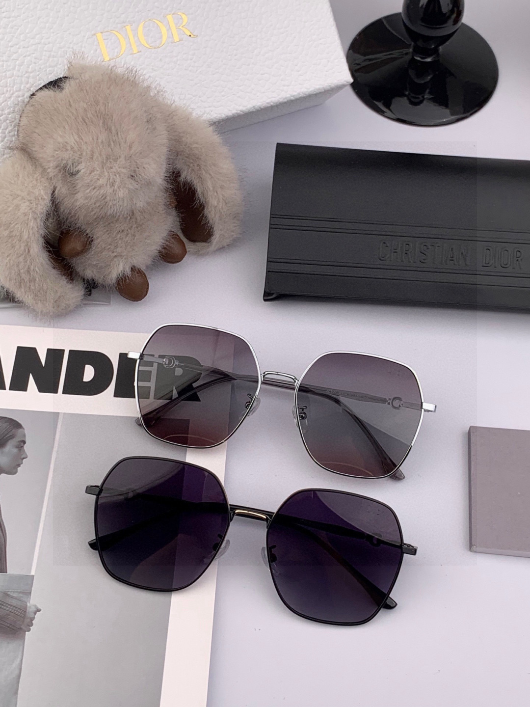 DIOR🌋☔️时尚方框太阳镜顶级奢侈品[强] 高品质[胜利][亲亲]🍦🍨 [得意] 气质非凡😄 🍫🍪女士