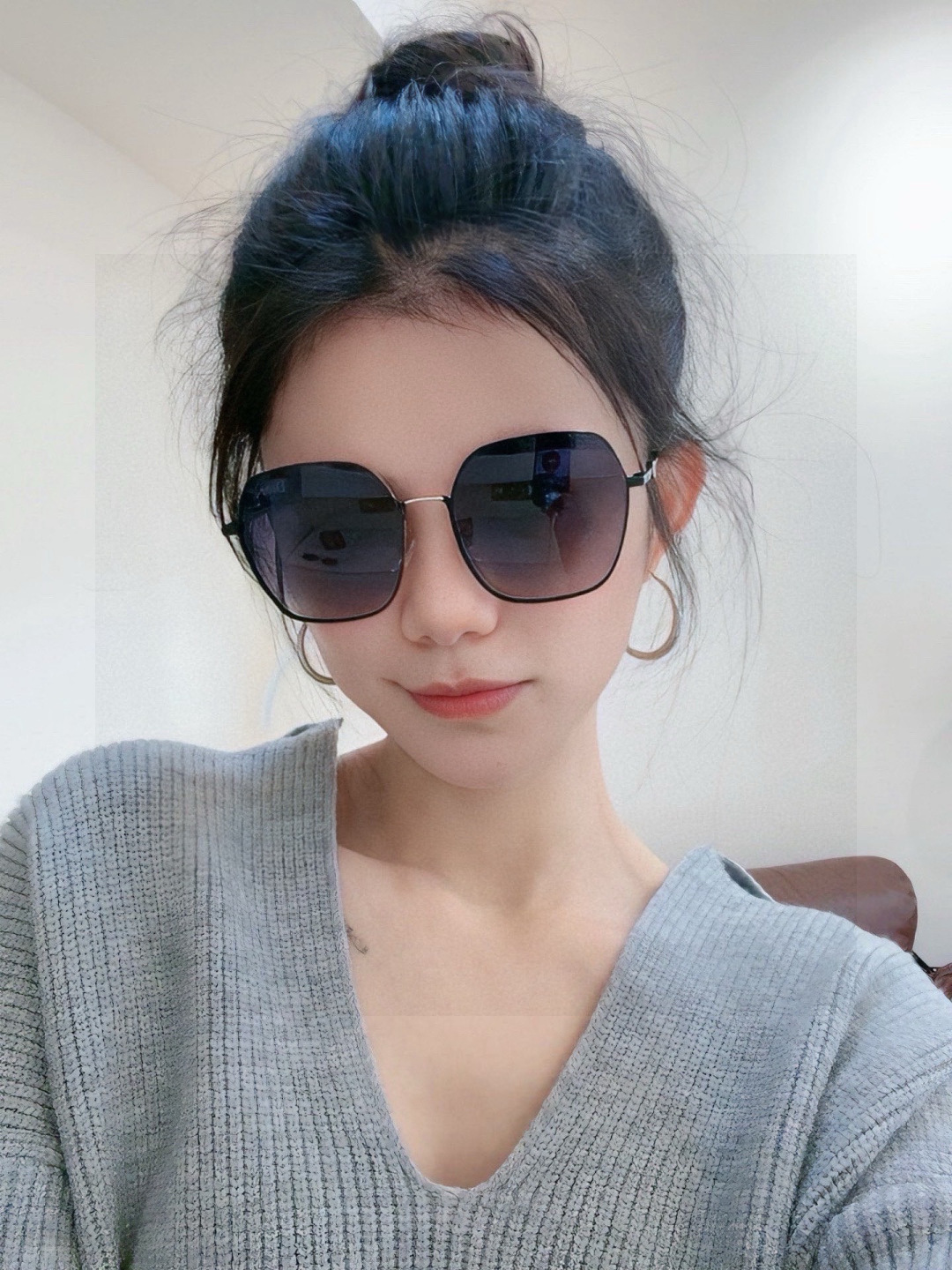 DIOR🌋☔️时尚方框太阳镜顶级奢侈品[强] 高品质[胜利][亲亲]🍦🍨 [得意] 气质非凡😄 🍫🍪女士