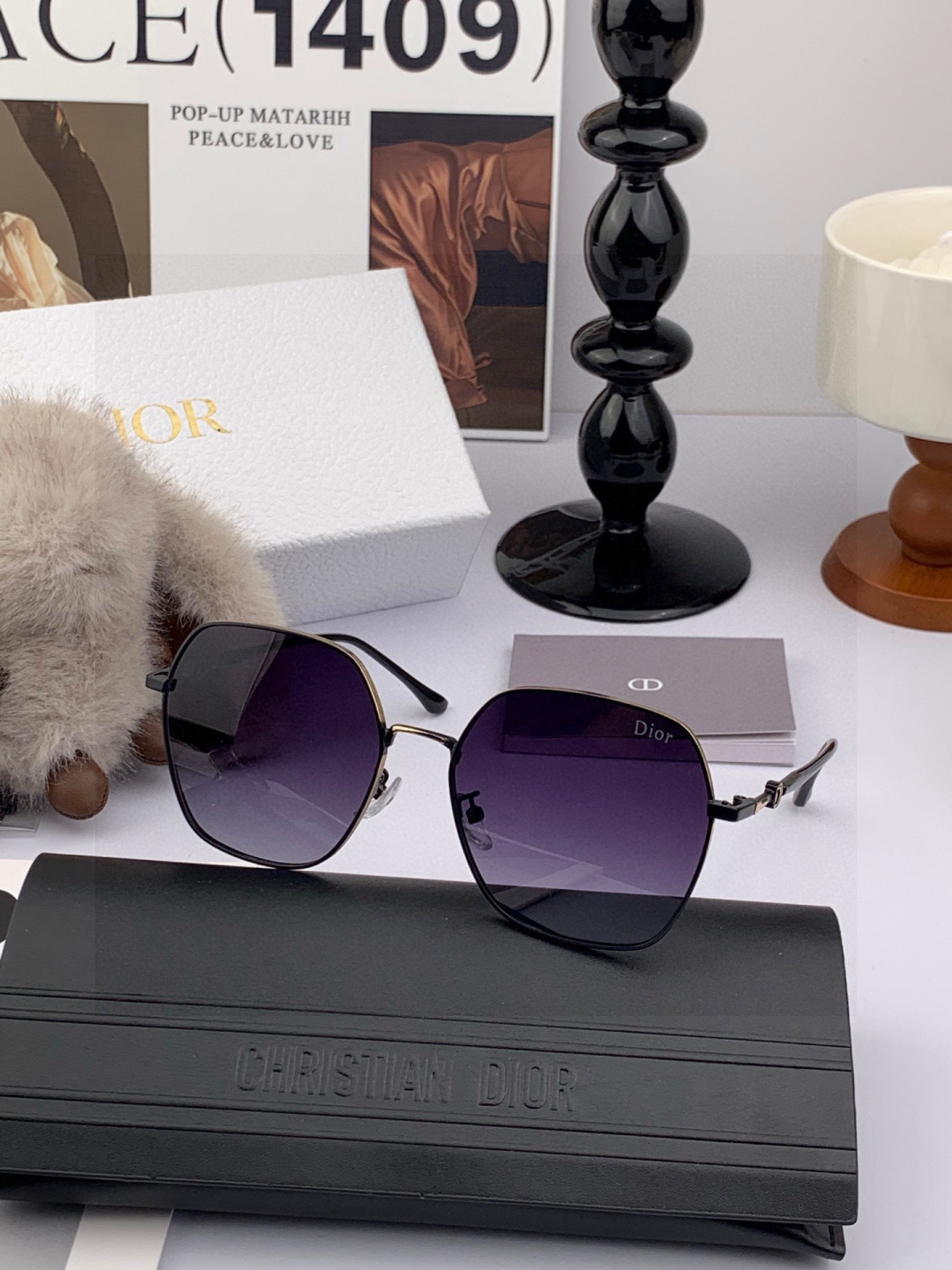 DIOR🌋☔️时尚方框太阳镜顶级奢侈品[强] 高品质[胜利][亲亲]🍦🍨 [得意] 气质非凡😄 🍫🍪女士