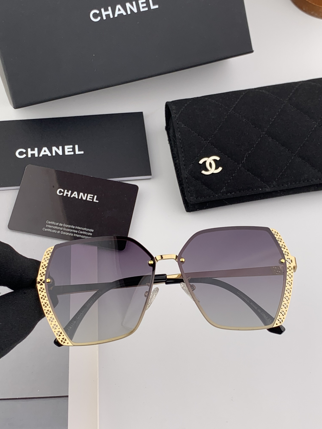 CHANE 香奈儿🌋☔️时尚无框太阳镜镜片 顶级奢侈品[强] 高品质[胜利][亲亲]🍦🍨 [得意] 气质