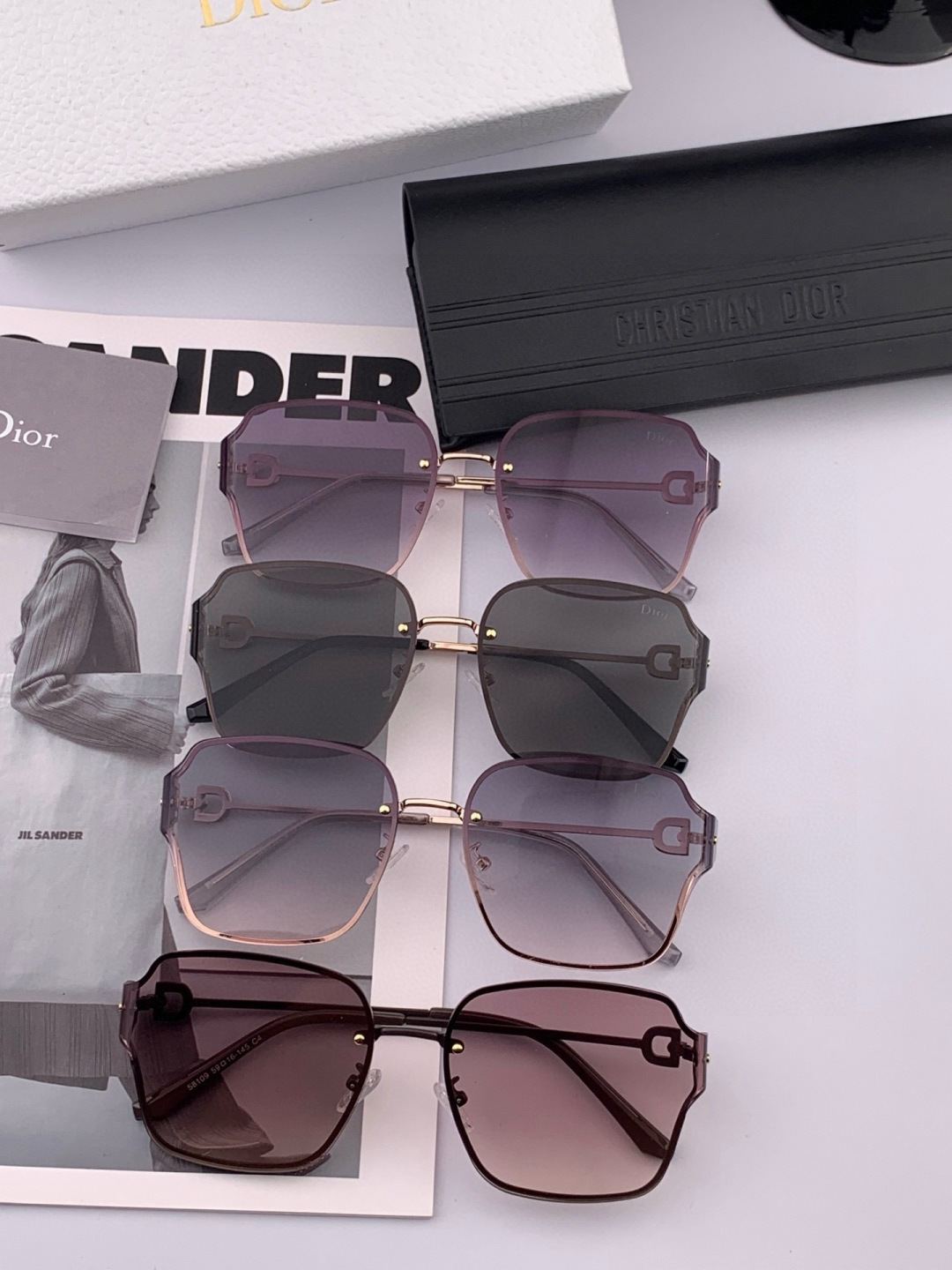 DIOR🌋☔️时尚无框太阳镜镜片 顶级奢侈品[强] 高品质[胜利][亲亲]🍦🍨 [得意] 气质非凡😄 🍫