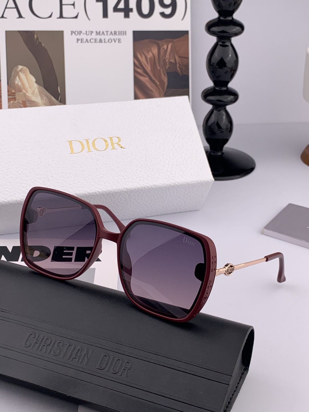 TR版本-偏光【独家大牌太阳镜无滤镜‼实拍上架 Dior官网最新发布新款太阳镜🕶，注意⚠我们是高清镜片，