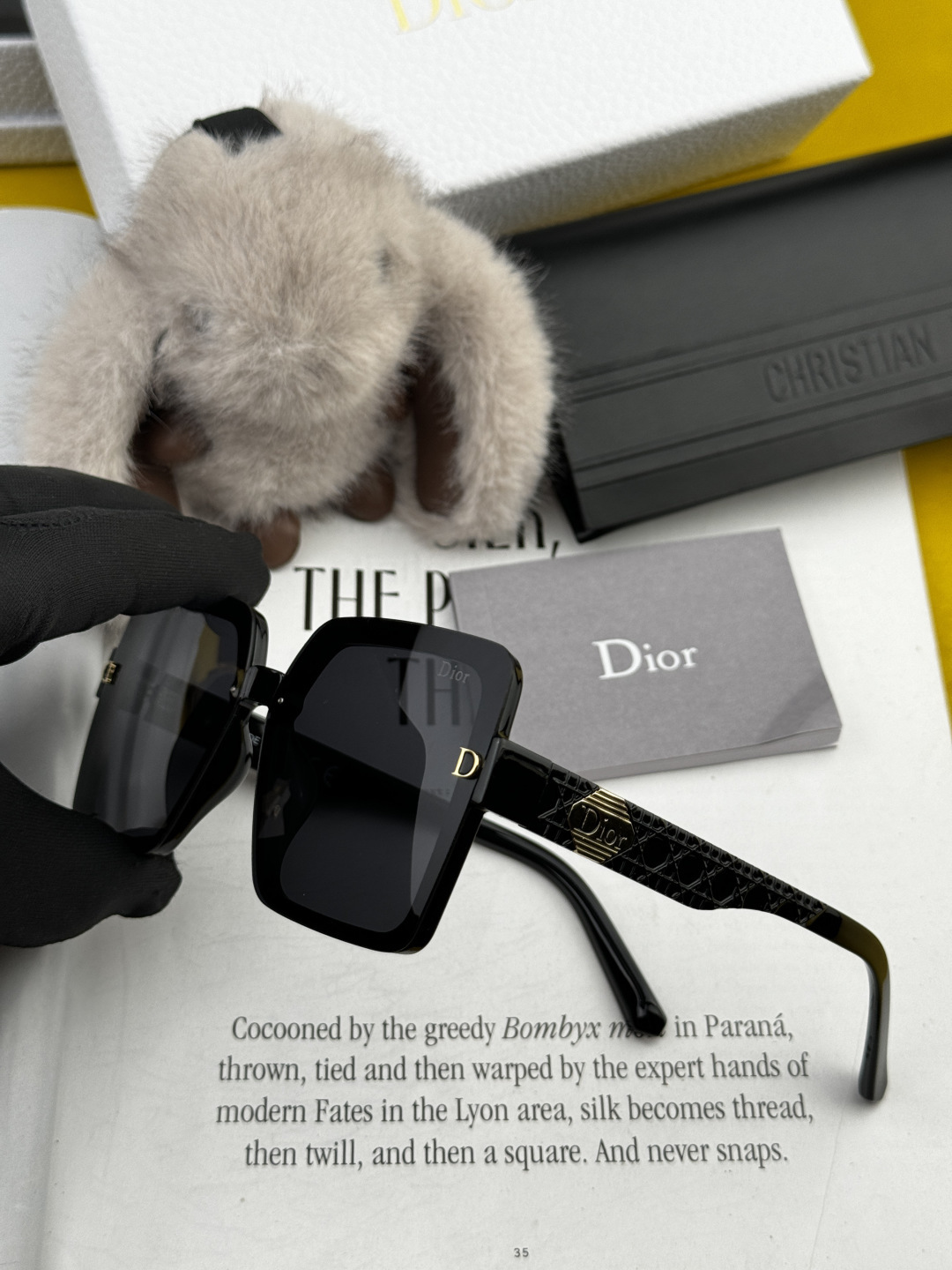 🔺 【DIOR-迪奥】开春新款 潮流爆款 时尚方框偏光太阳镜 高品质 佩戴舒适 网红潮款墨镜 女士高清加