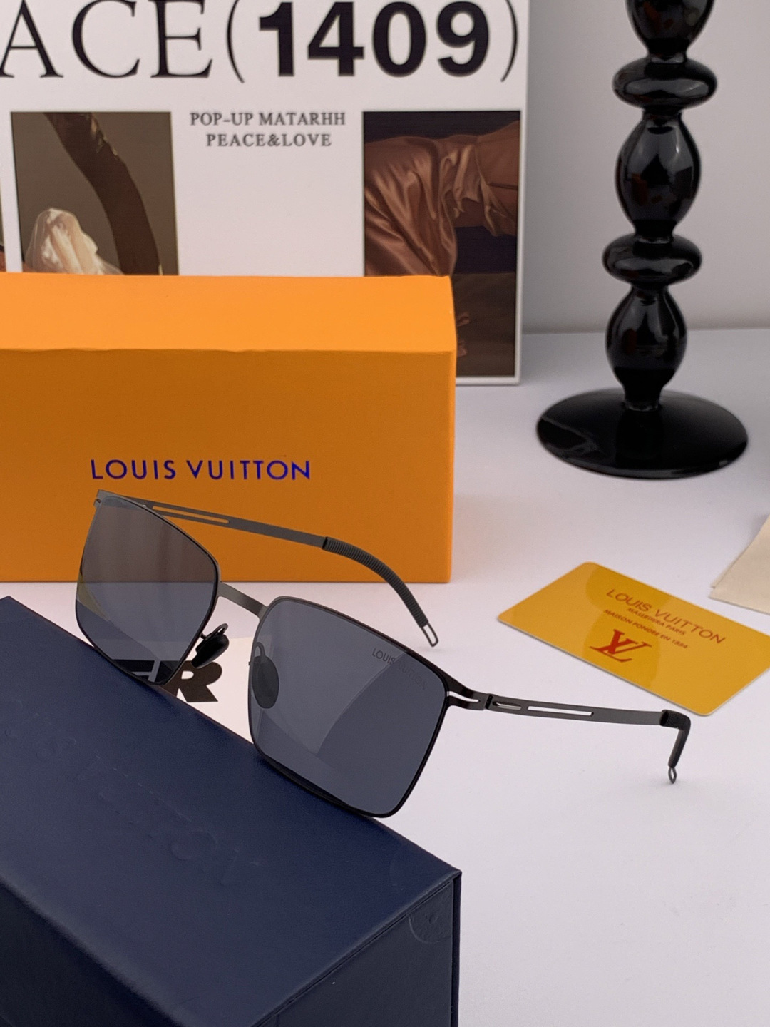 GUCCI 男款炫彩飞行员偏光太阳镜 ❤️材质：高清尼龙加厚卡槽高清偏光镜片 🌹无边框镜架💕颜👍型号：G