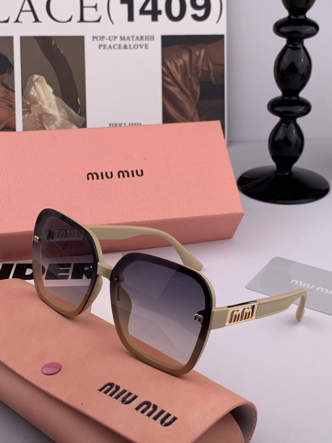 MIUMIU/缪缪🖇🖇开春新款🌟闪耀新款璀璨登台 ❤❤太阳镜潮品 精致个性设计简约时尚 专柜品质值得拥有