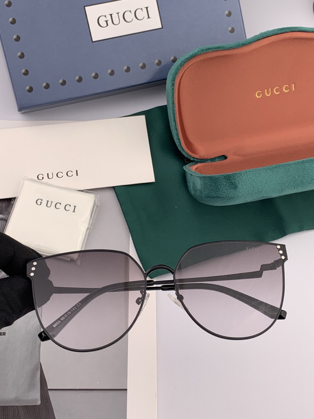 🔺 【GUCCI】开春新款 潮流爆款 时尚太阳镜 高品质 佩戴舒适 网红潮款墨镜 型号：G3660