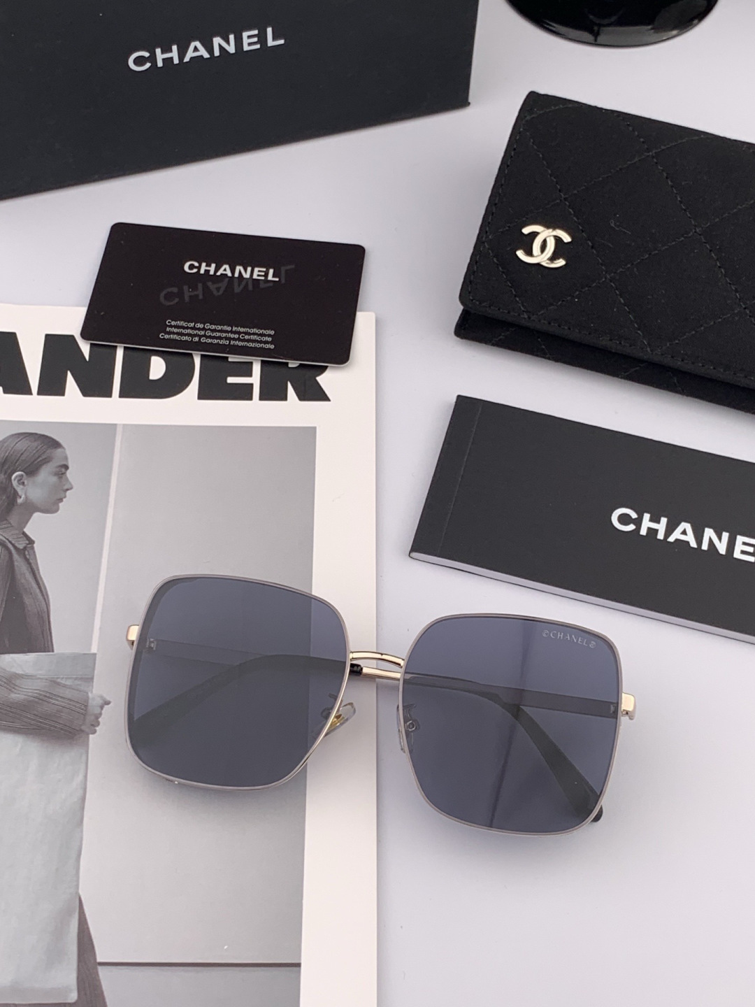 🔺 【香奈儿-尼龙偏光太阳镜】开春新款 潮流爆款 时尚多边形偏光太阳镜 高品质 佩戴舒适 网红潮款墨镜 