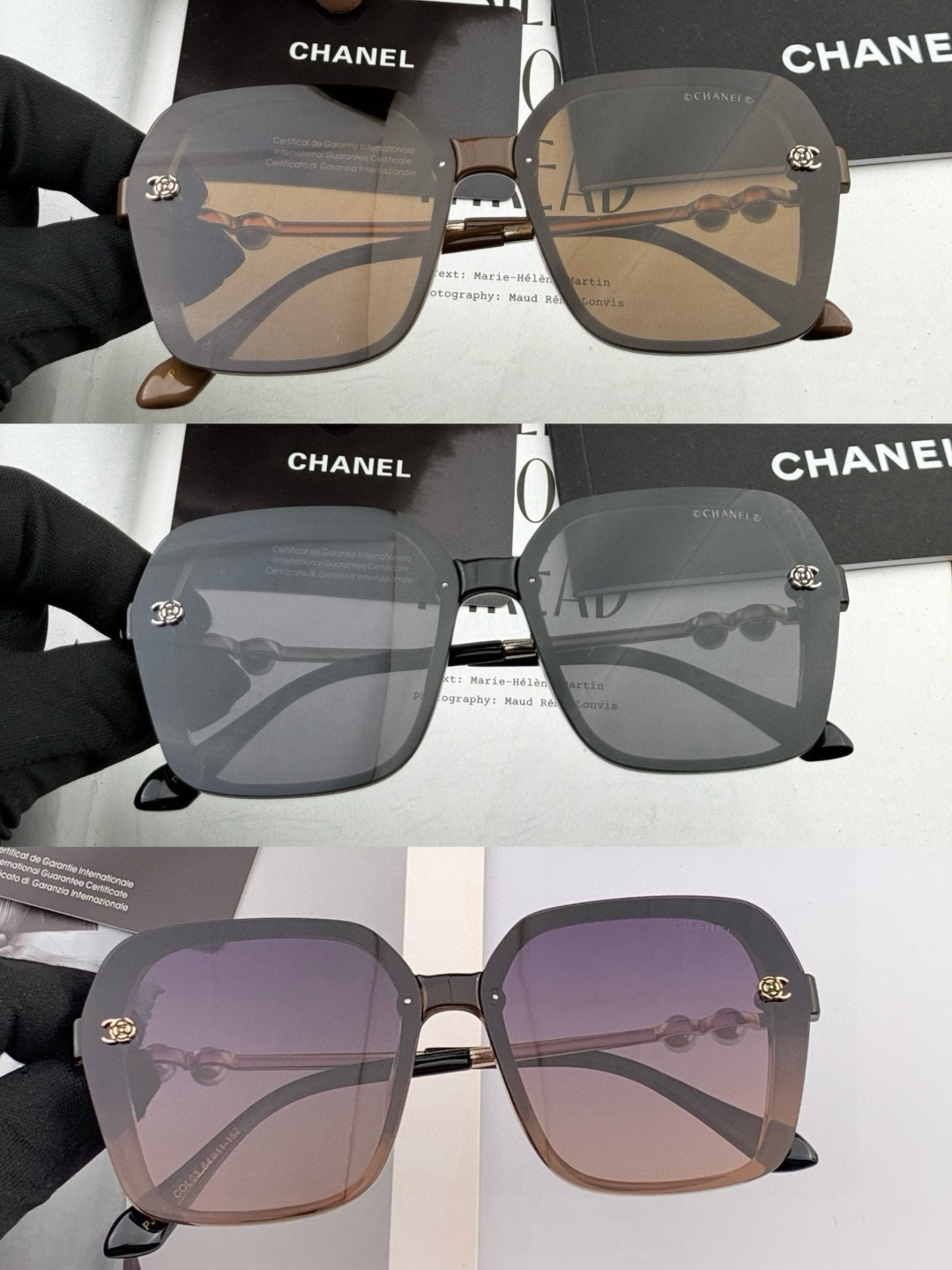 🔺CHANEL🔻官方早春新款，众多明星同款[色]香奈儿‼️‼️新款珍珠大框偏光墨镜 ，🌈🌈宝丽来超清偏光