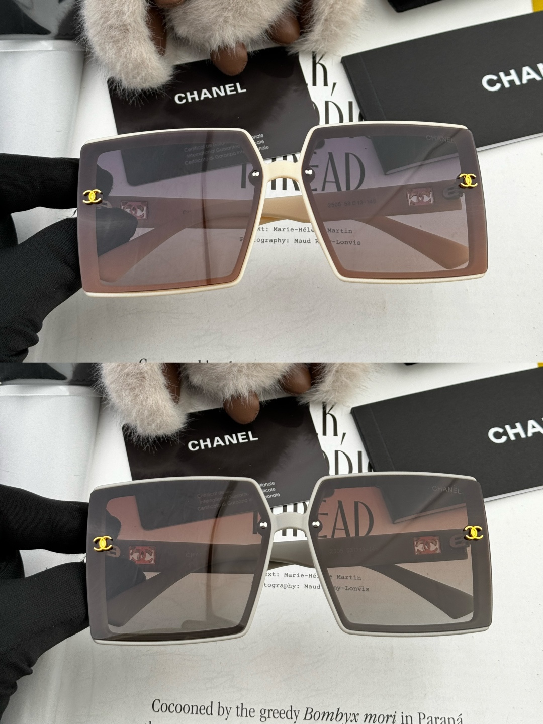 【CHANEL】香奈儿 新款潮流爆款 时尚方框太阳镜 佩戴舒适 网红潮款墨镜 女士高清加厚偏光太阳镜🕶️