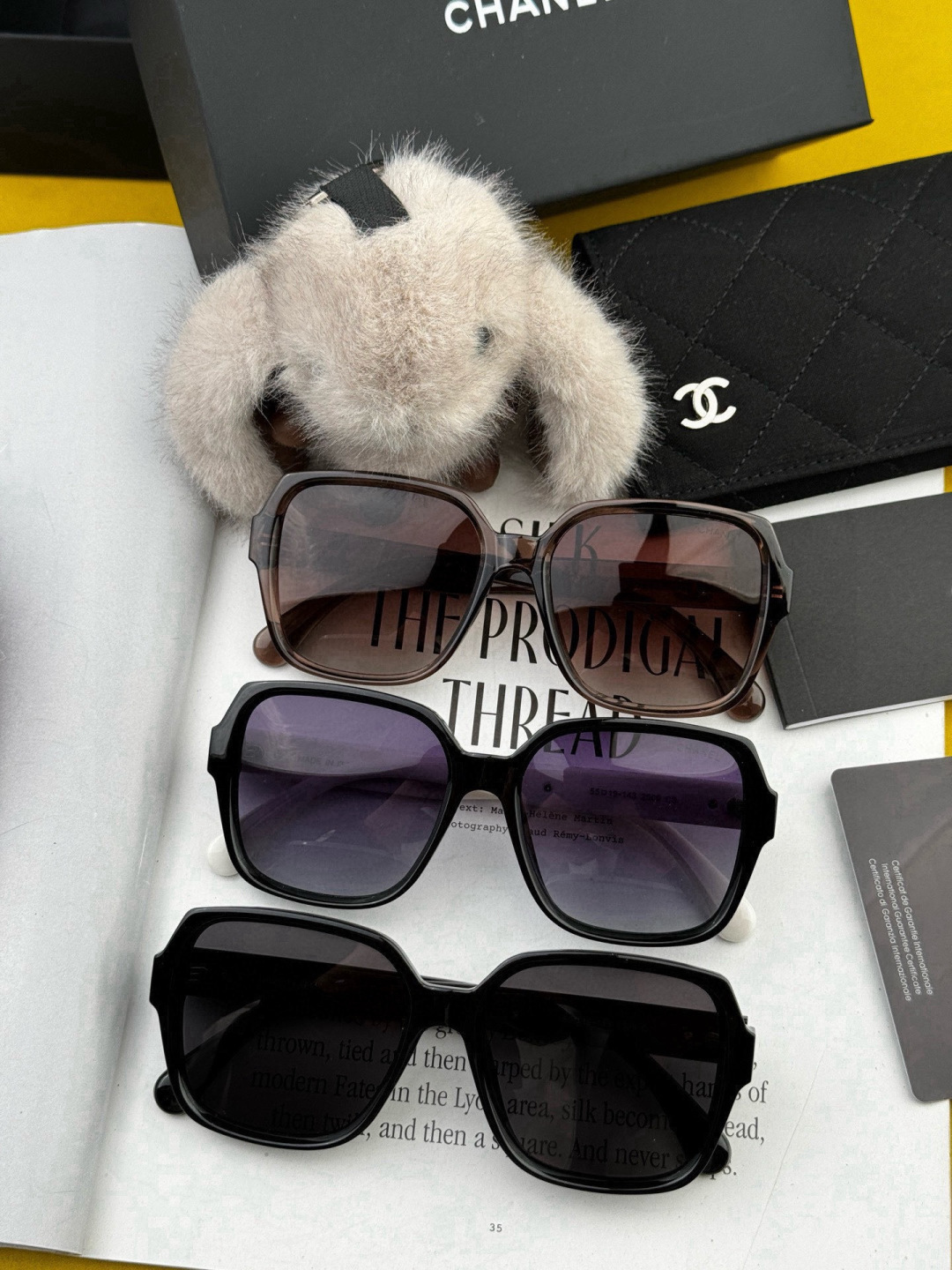 【CHANEL】香奈儿 新款潮流爆款 时尚方框太阳镜 佩戴舒适 网红潮款墨镜 女士高清加厚偏光太阳镜🕶️