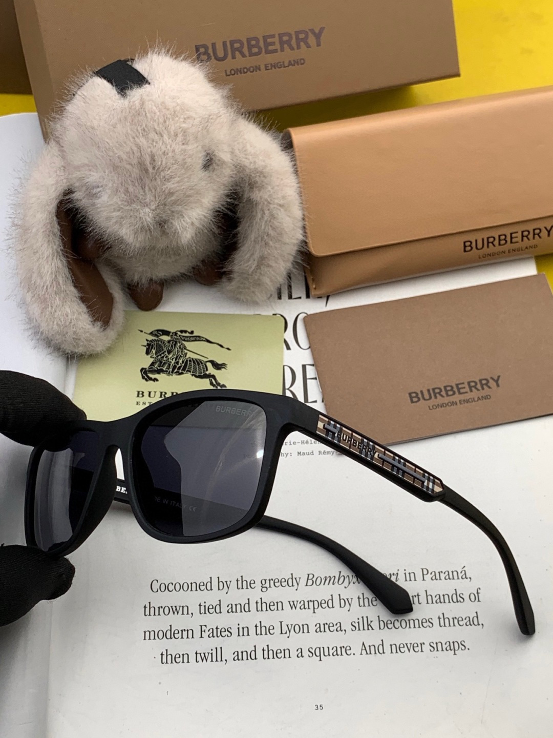 【偏光系列太阳镜】🎈原版出货 巴宝莉网红超爆款💙经典奢华全球风[强][酷][亲亲] 时尚方框太阳镜[得意