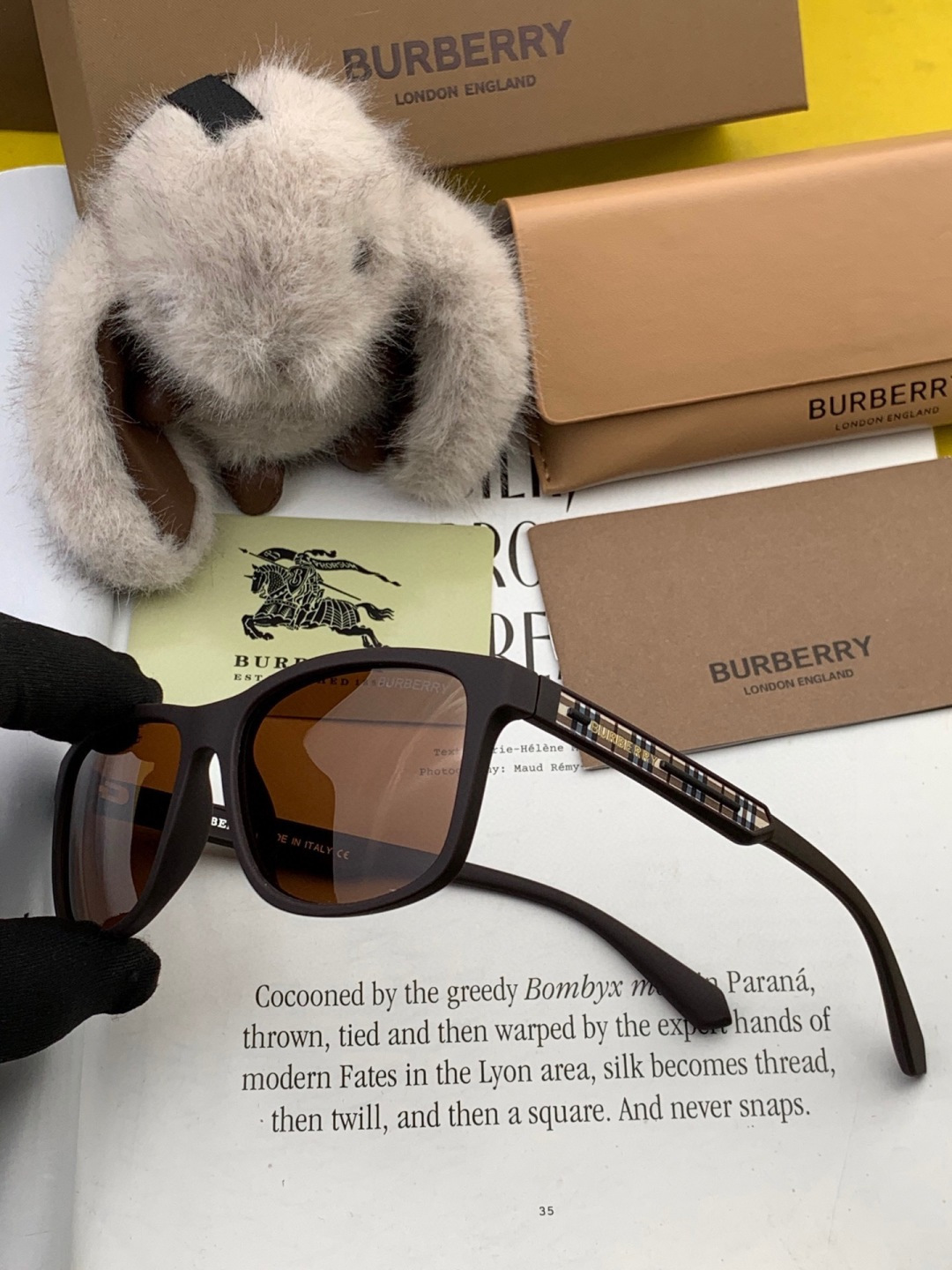 【偏光系列太阳镜】🎈原版出货 巴宝莉网红超爆款💙经典奢华全球风[强][酷][亲亲] 时尚方框太阳镜[得意