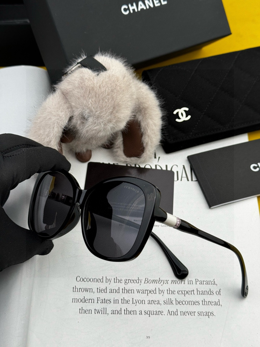 【CHANEL】香奈儿 新款潮流爆款 时尚方框太阳镜 佩戴舒适 网红潮款墨镜 女士高清加厚偏光太阳镜🕶️