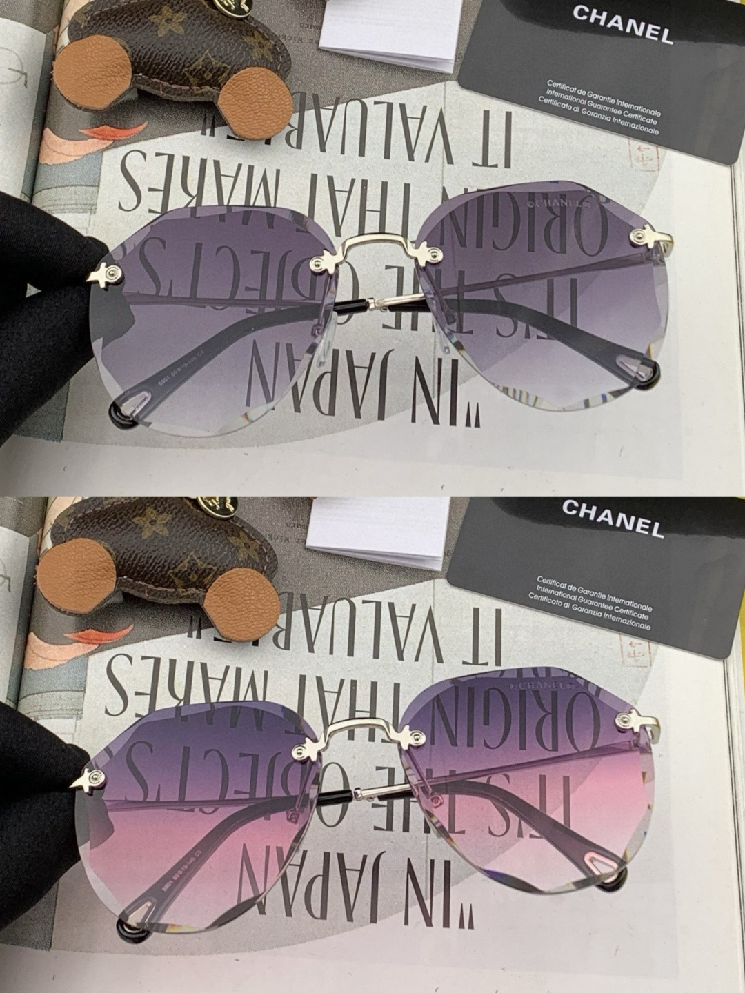 CHANE 香奈儿🌋☔️时尚无框太阳镜镜片 顶级奢侈品[强] 高品质[胜利][亲亲]🍦🍨 [得意] 气质