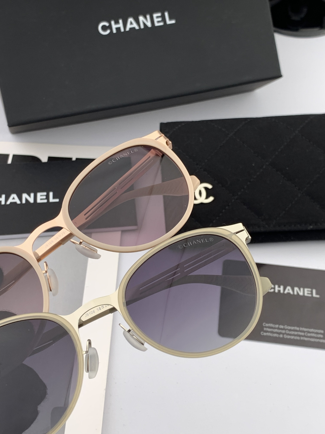 🔺 【香奈儿】开春新款 潮流爆款 时尚圆框无螺丝太阳镜 高品质 佩戴舒适 网红潮款墨镜 女士高清太阳镜🕶