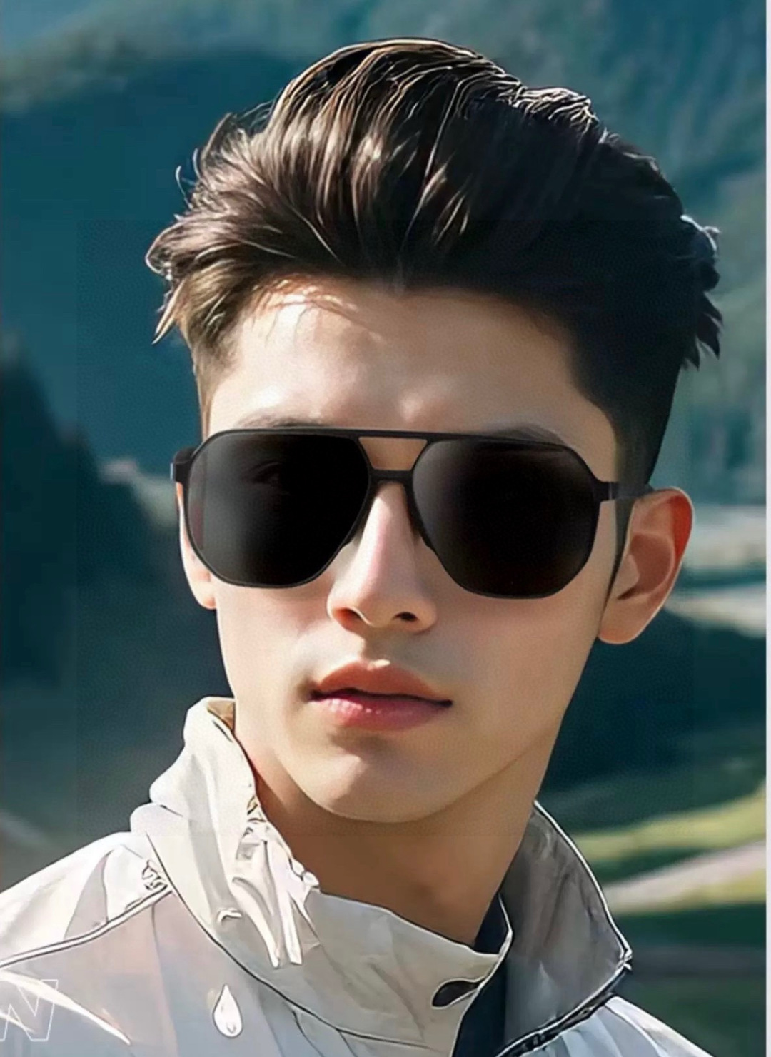 ♦️LV 新款男女情侣款太阳镜多边形墨镜iP电镀永不褪色 超轻超有弹性整幅眼镜无螺丝重要的是压不坏 高清