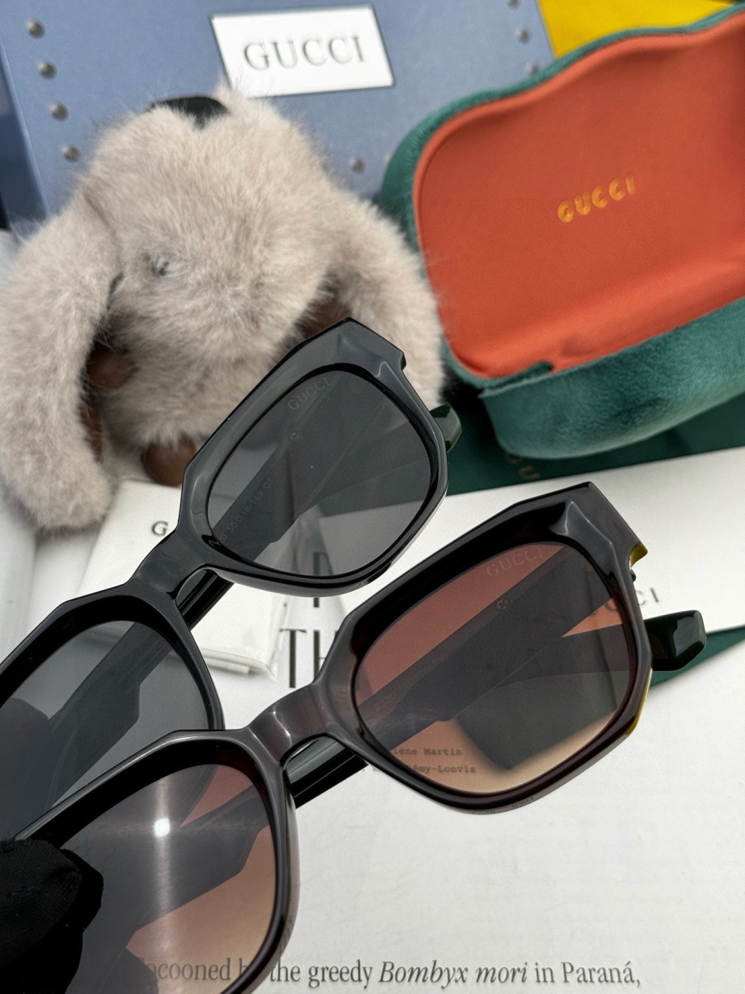 🔺 【GUCCI】开春新款 潮流爆款 时尚方框太阳镜 高品质 佩戴舒适 网红潮款墨镜 型号：G0232