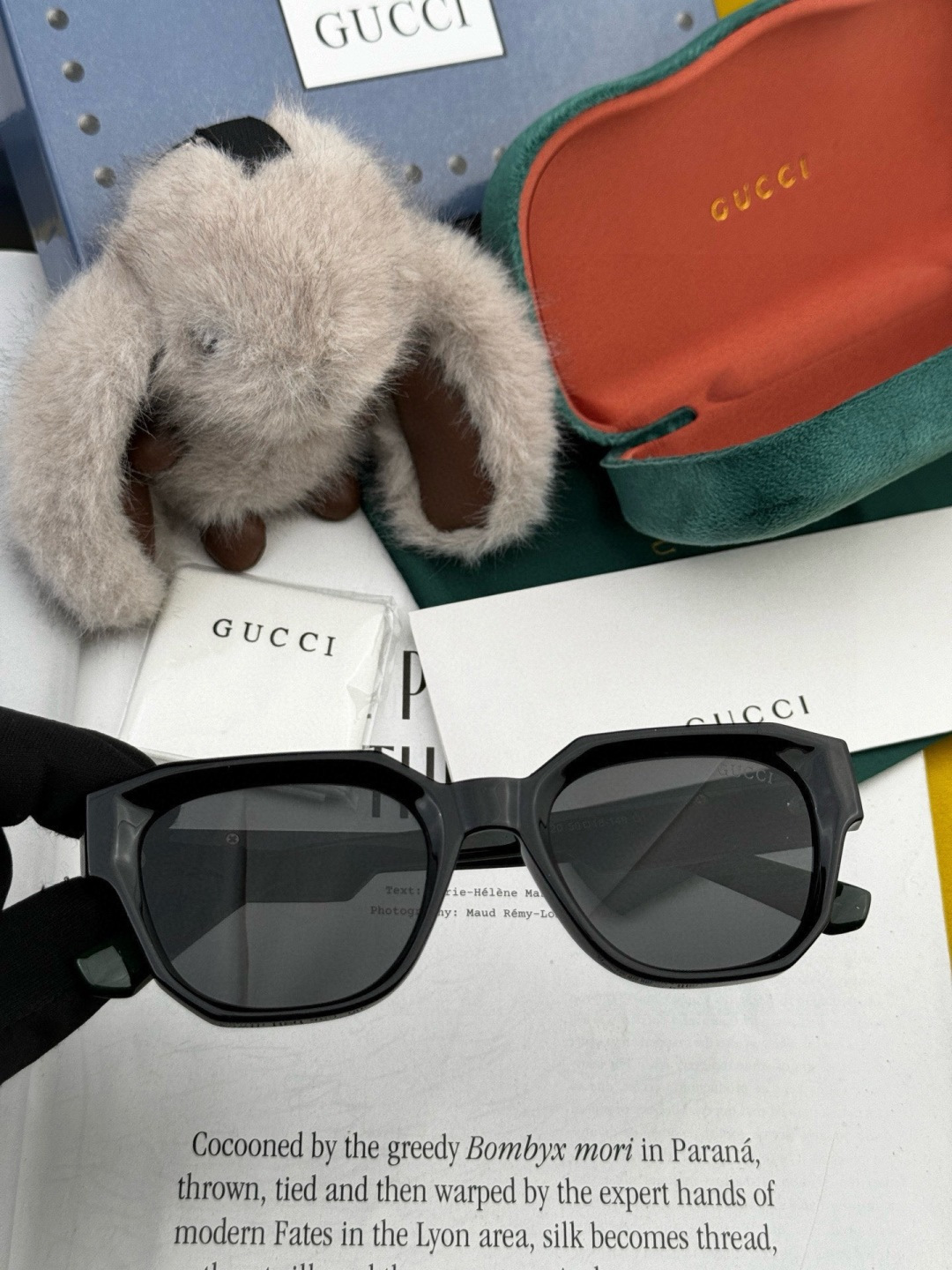 🔺 【GUCCI】开春新款 潮流爆款 时尚方框太阳镜 高品质 佩戴舒适 网红潮款墨镜 型号：G0232