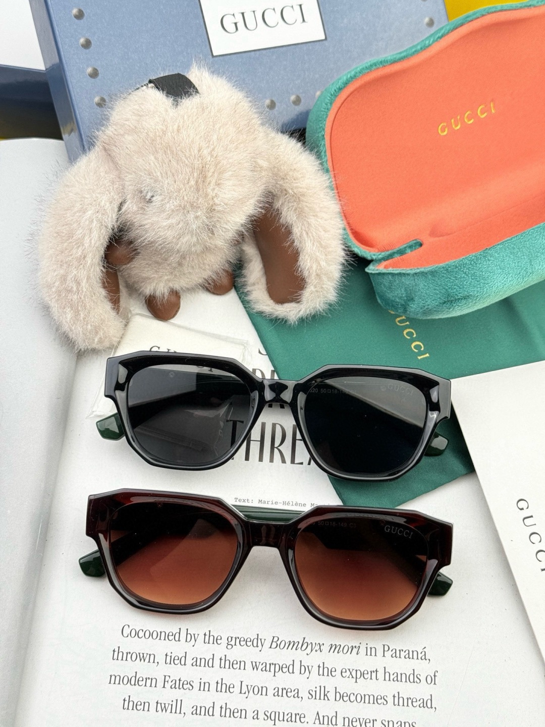 🔺 【GUCCI】开春新款 潮流爆款 时尚方框太阳镜 高品质 佩戴舒适 网红潮款墨镜 型号：G0232