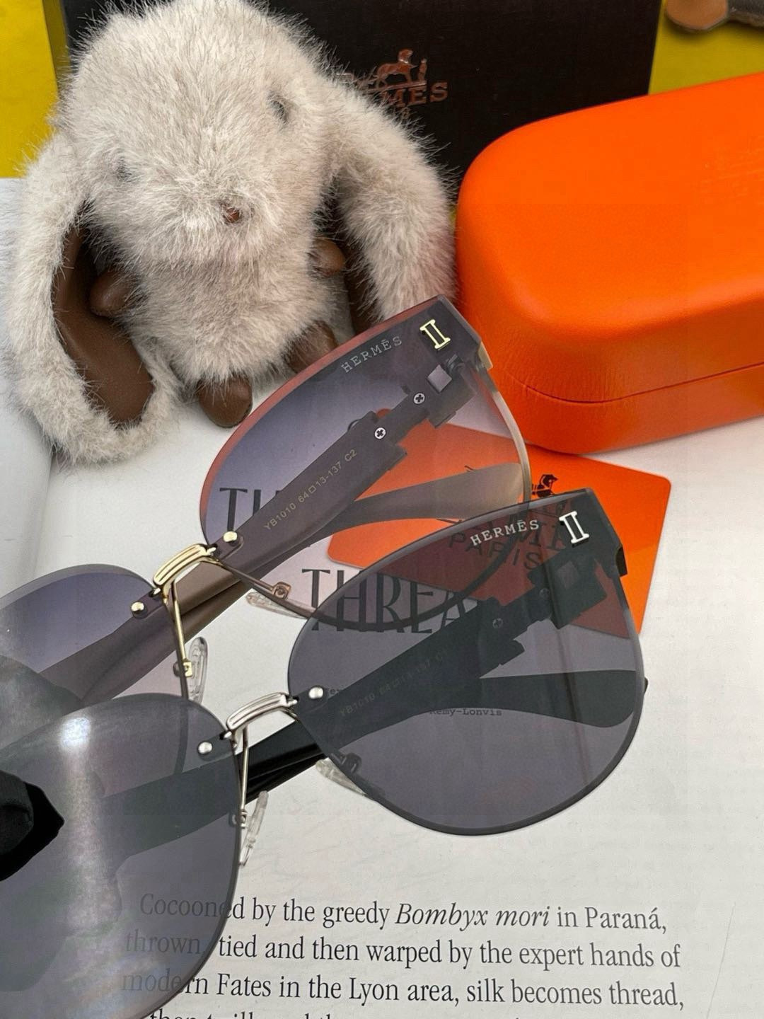 新款 爱马仕女士偏光太阳镜🕶️ 宝丽来高清镜片🎉高品质TR-90镜框 时尚百搭！型号：H3881