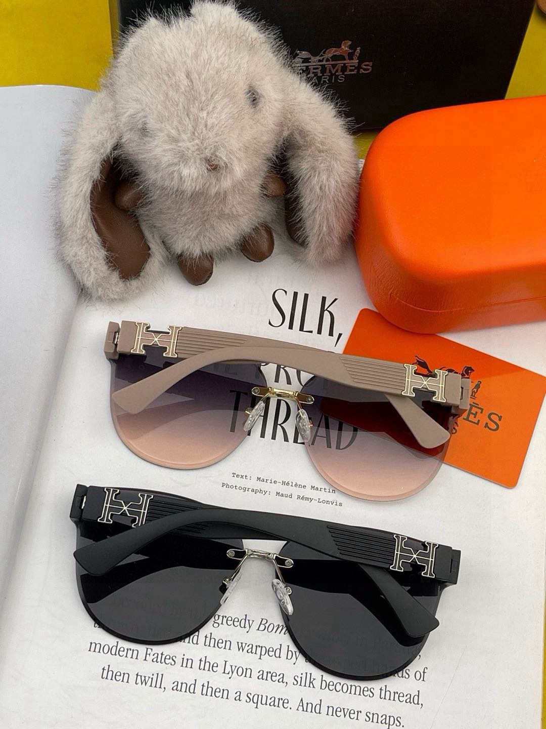 新款 爱马仕女士偏光太阳镜🕶️ 宝丽来高清镜片🎉高品质TR-90镜框 时尚百搭！型号：H3881