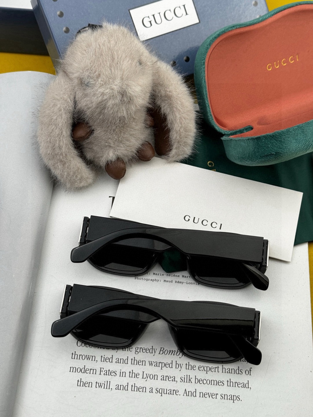 🔺 【GUCCI】开春新款 潮流爆款 时尚方框偏光太阳镜 高品质 佩戴舒适 网红潮款墨镜 女士高清尼龙偏