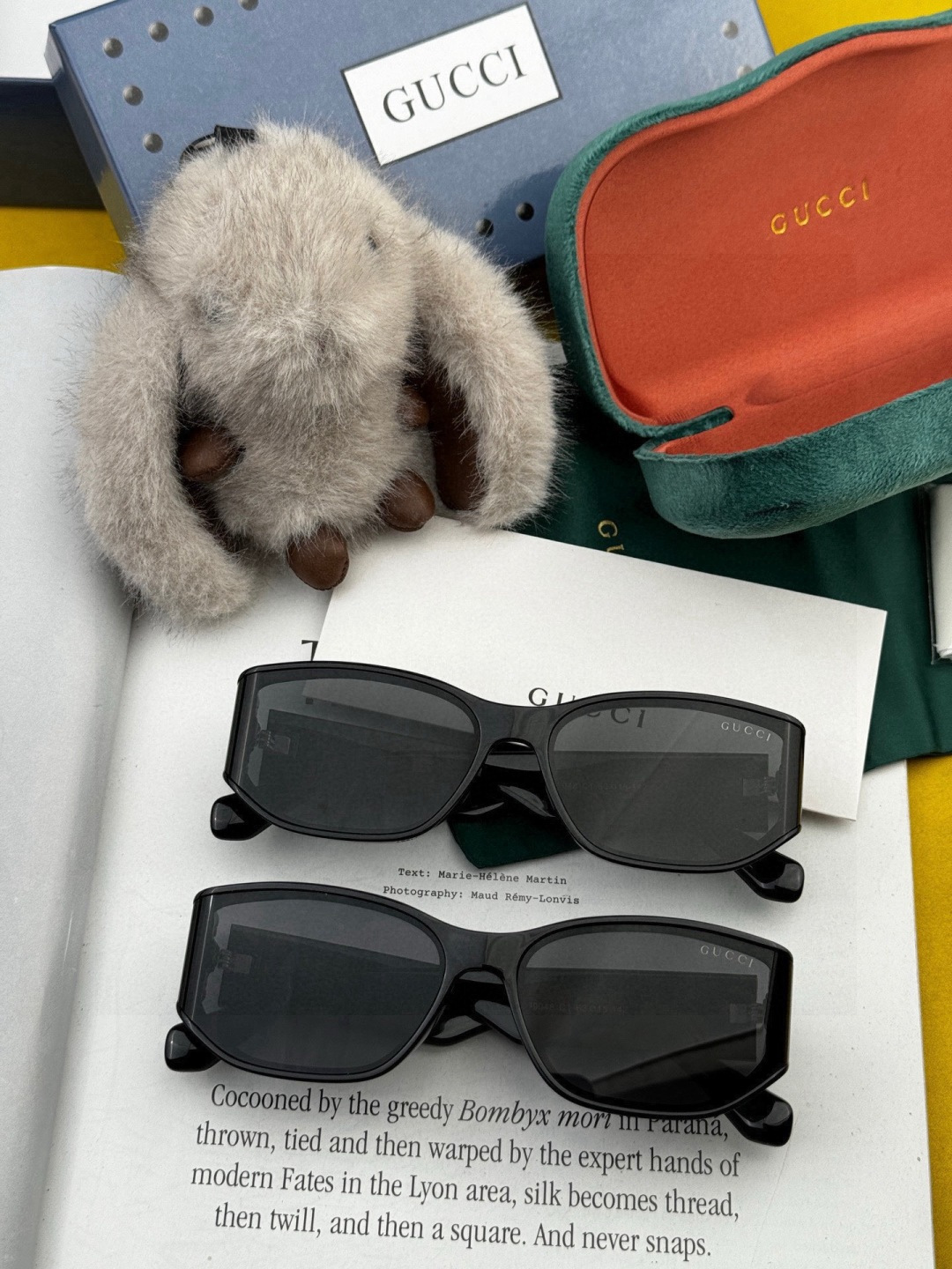 🔺 【GUCCI】开春新款 潮流爆款 时尚方框偏光太阳镜 高品质 佩戴舒适 网红潮款墨镜 女士高清尼龙偏