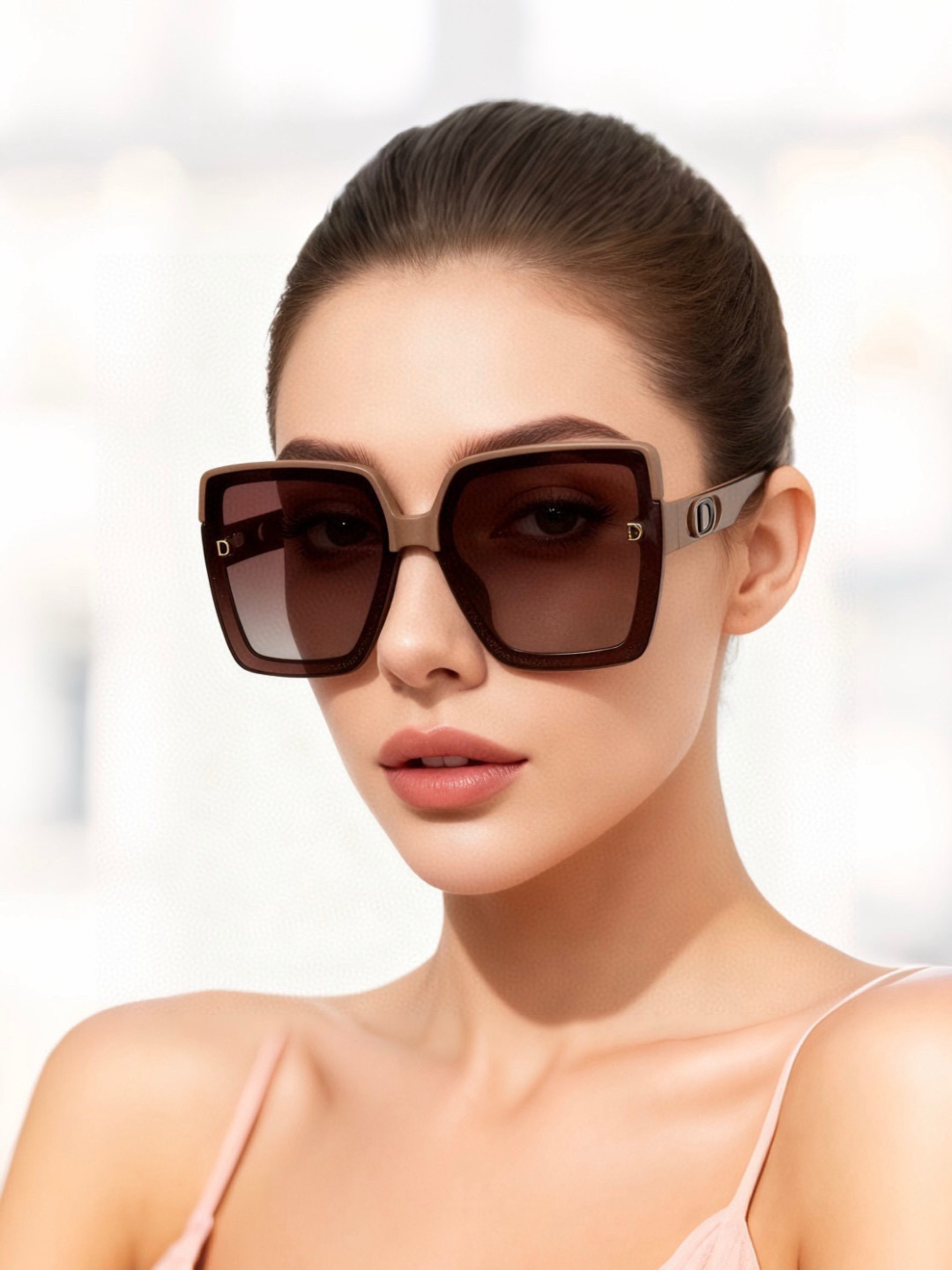 🔺 【DIOR-迪奥】开春新款 潮流爆款 时尚方框偏光太阳镜 高品质 佩戴舒适 网红潮款墨镜 女士高清偏