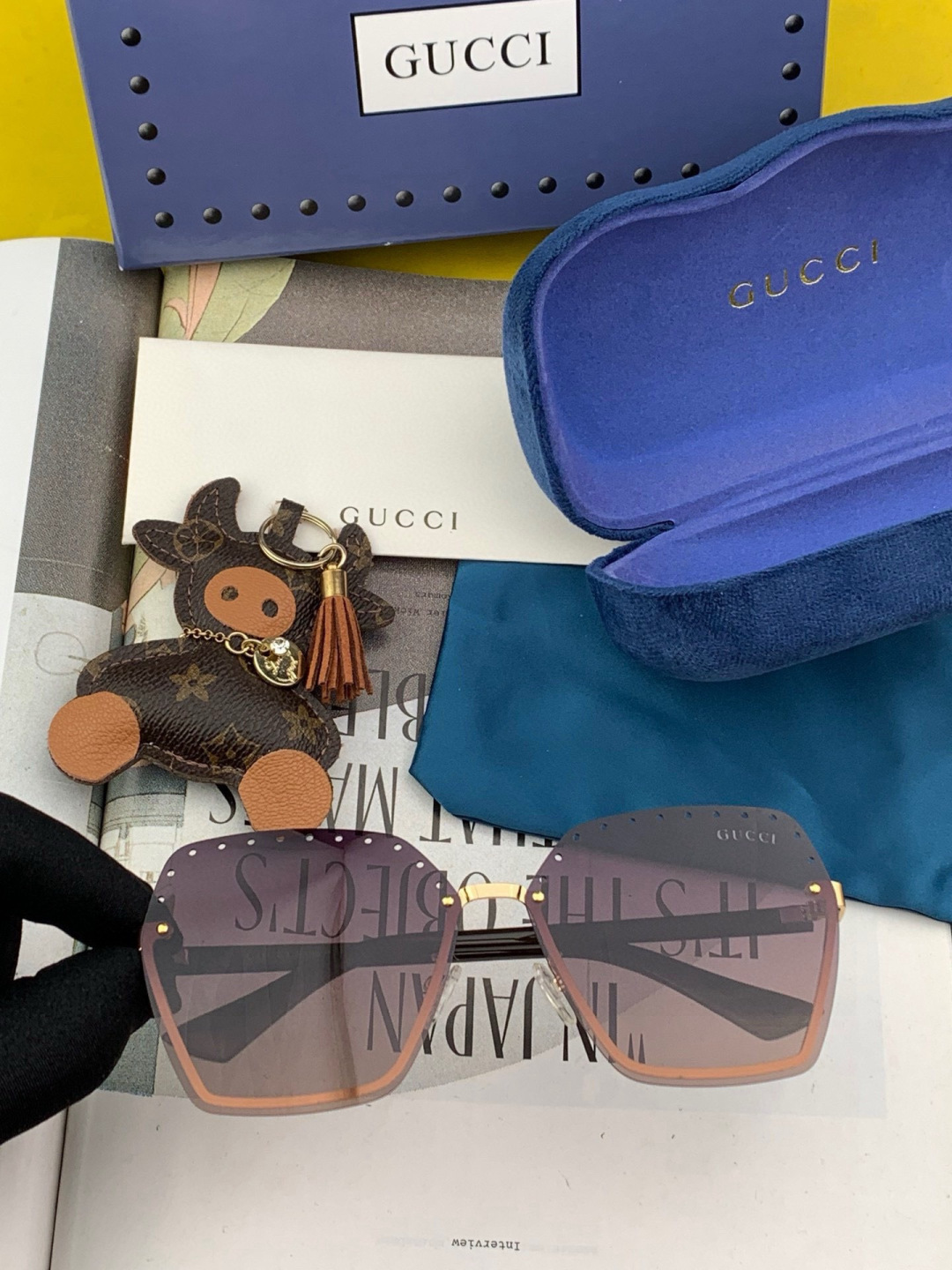 GUCCI🌋☔️时尚无框太阳镜镜片 顶级奢侈品[强] 高品质[胜利][亲亲]🍦🍨 [得意] 气质非凡😄 