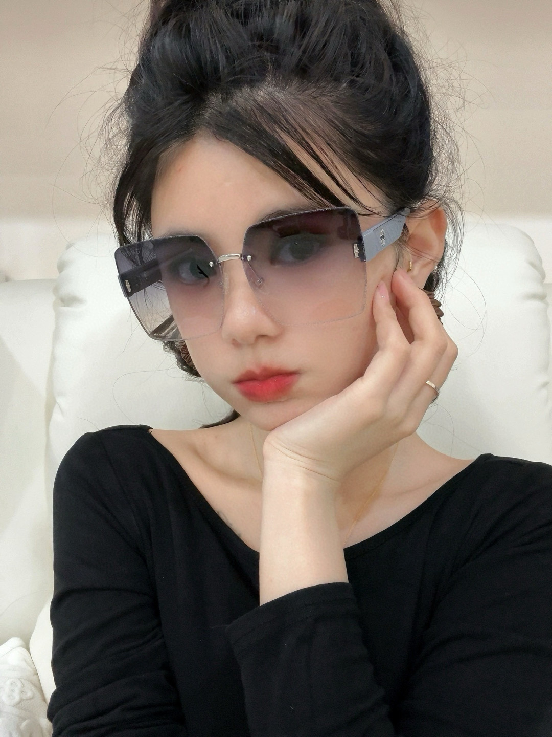 🔺 【GUCCI】开春新款 潮流爆款 时尚方框太阳镜 高品质 佩戴舒适 网红潮款墨镜 型号：G3629