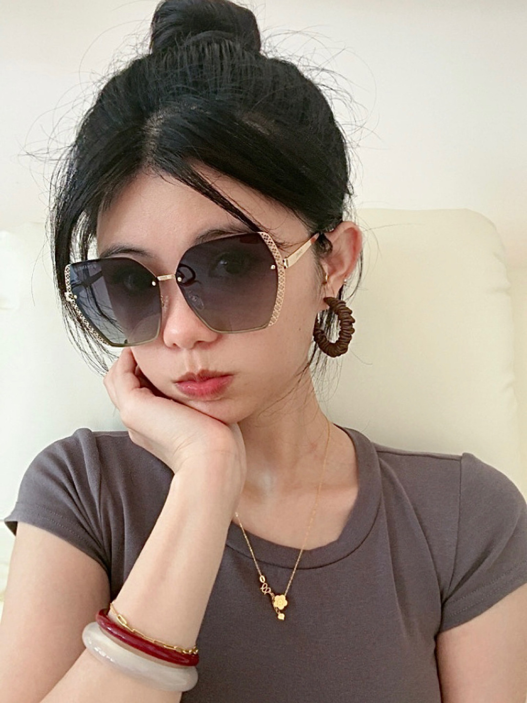 CHANE 香奈儿🌋☔️时尚无框太阳镜镜片 顶级奢侈品[强] 高品质[胜利][亲亲]🍦🍨 [得意] 气质