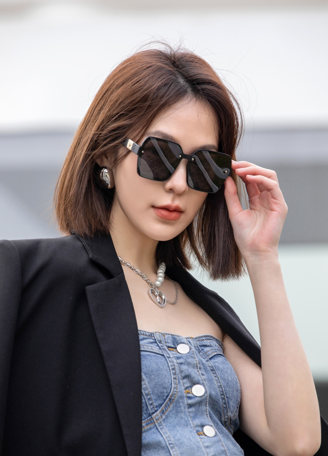 【CHANEL】香奈儿 新款潮流爆款 时尚方框太阳镜 佩戴舒适 网红潮款墨镜 女士高清加厚偏光太阳镜🕶️