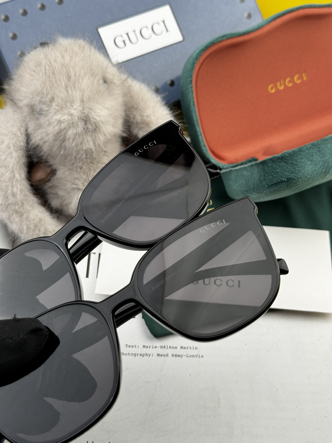 🔺 【GUCCI】开春新款 潮流爆款 时尚方框偏光太阳镜 高品质 佩戴舒适 网红潮款墨镜 女士高清尼龙偏