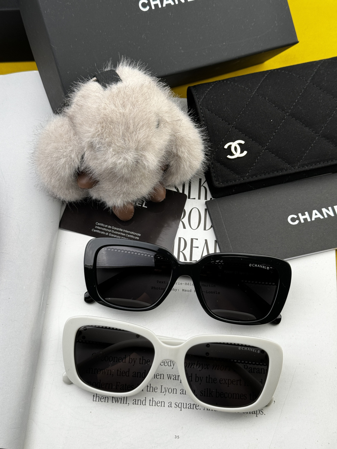 【CHANEL】香奈儿 新款潮流爆款 时尚方框太阳镜 佩戴舒适 网红潮款墨镜 女士高清加厚偏光太阳镜🕶️