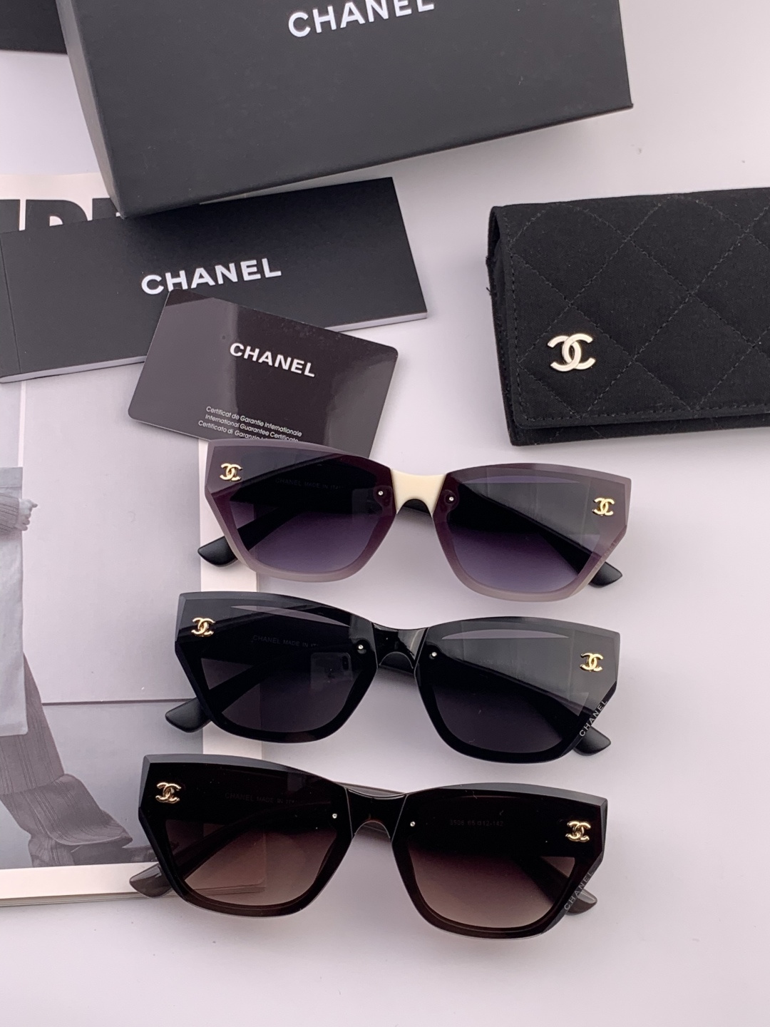 新品CHANEL 香奈儿太阳镜以独特魅力和前卫风格诠释春夏最新眼镜，质感超好佩带舒适 型号：CH6530