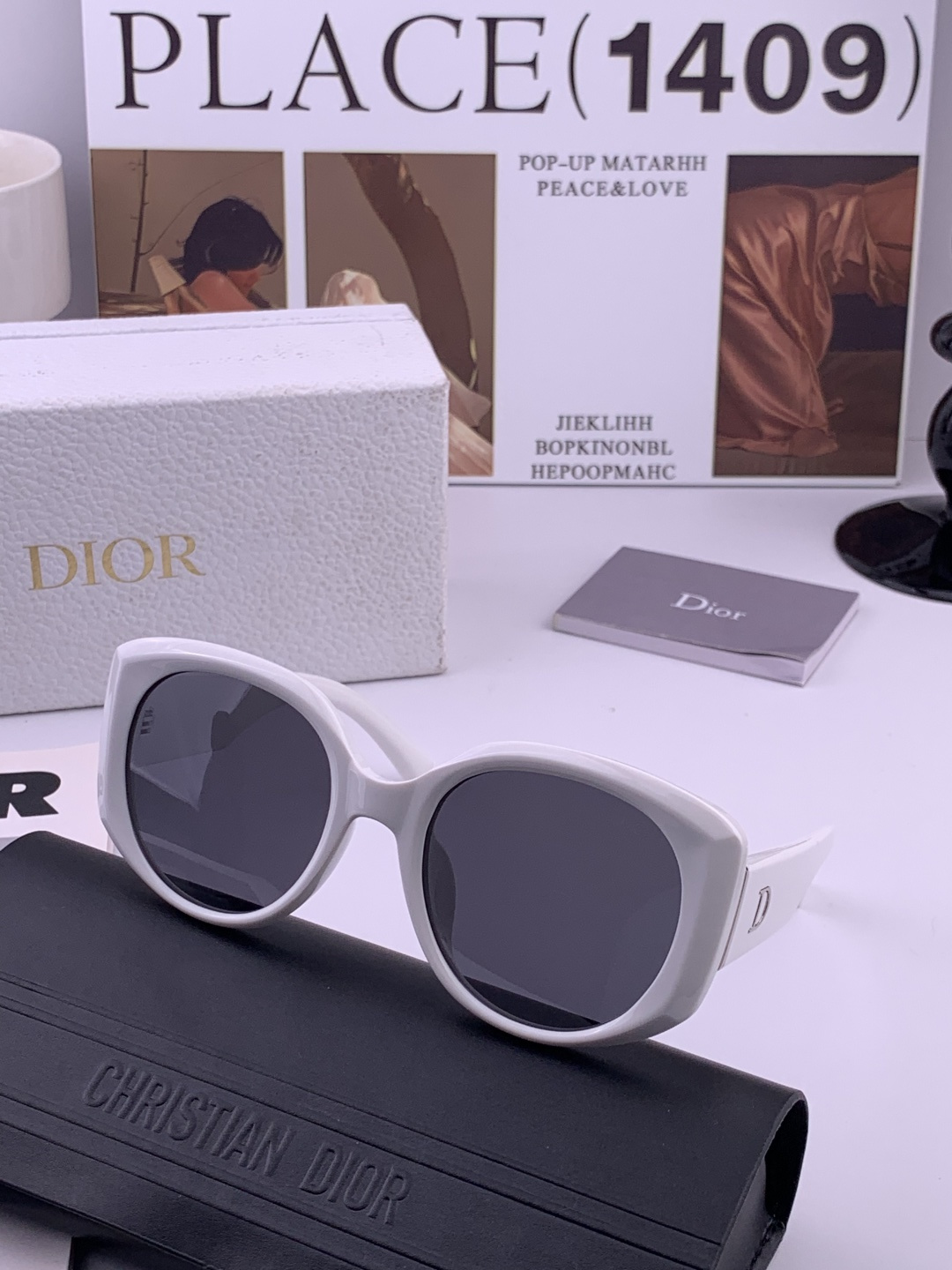 【DIOR】新款潮流爆款 时尚方框太阳镜 佩戴舒适 网红潮款墨镜  女士高清加厚偏光太阳镜🕶️ 🎉高品质