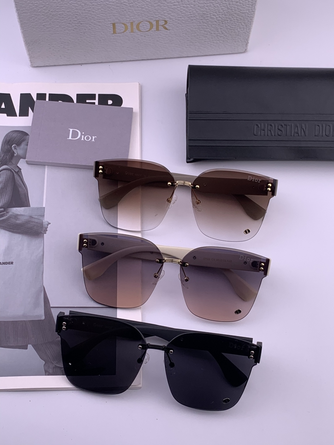 🔺 【DIOR-迪奥】开春新款 潮流爆款 时尚方框太阳镜 高品质 佩戴舒适 网红潮款墨镜 女士高清太阳镜