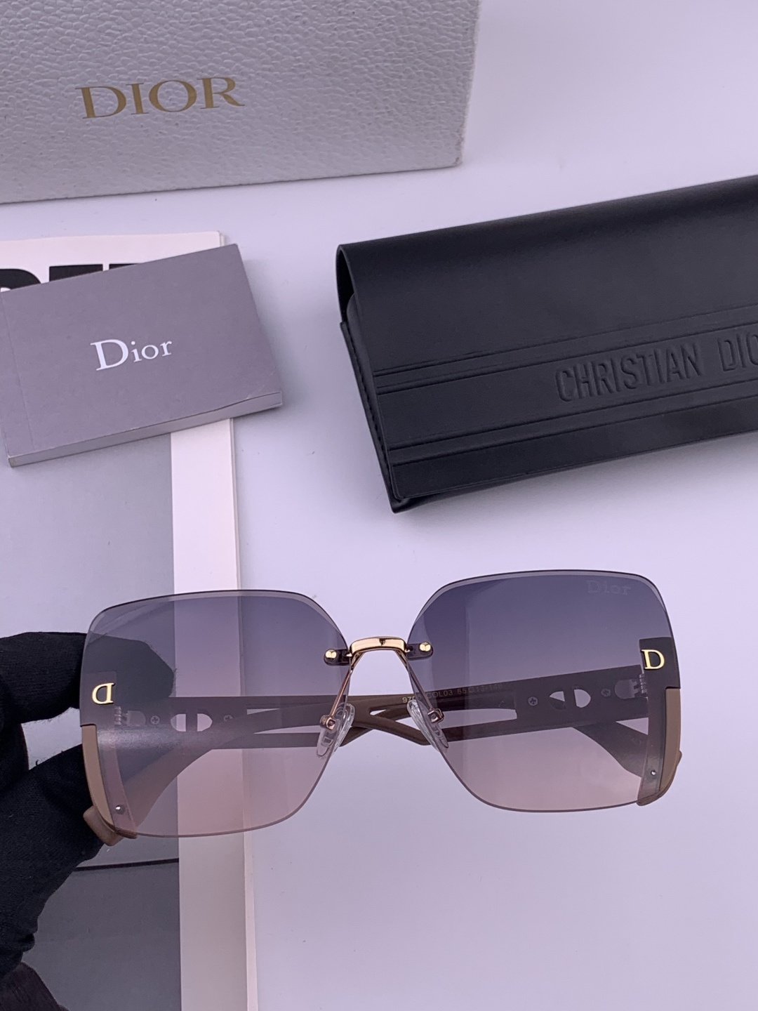 🔺 【DIOR-迪奥】开春新款 潮流爆款 时尚方框太阳镜 高品质 佩戴舒适 网红潮款墨镜 女士高清太阳镜