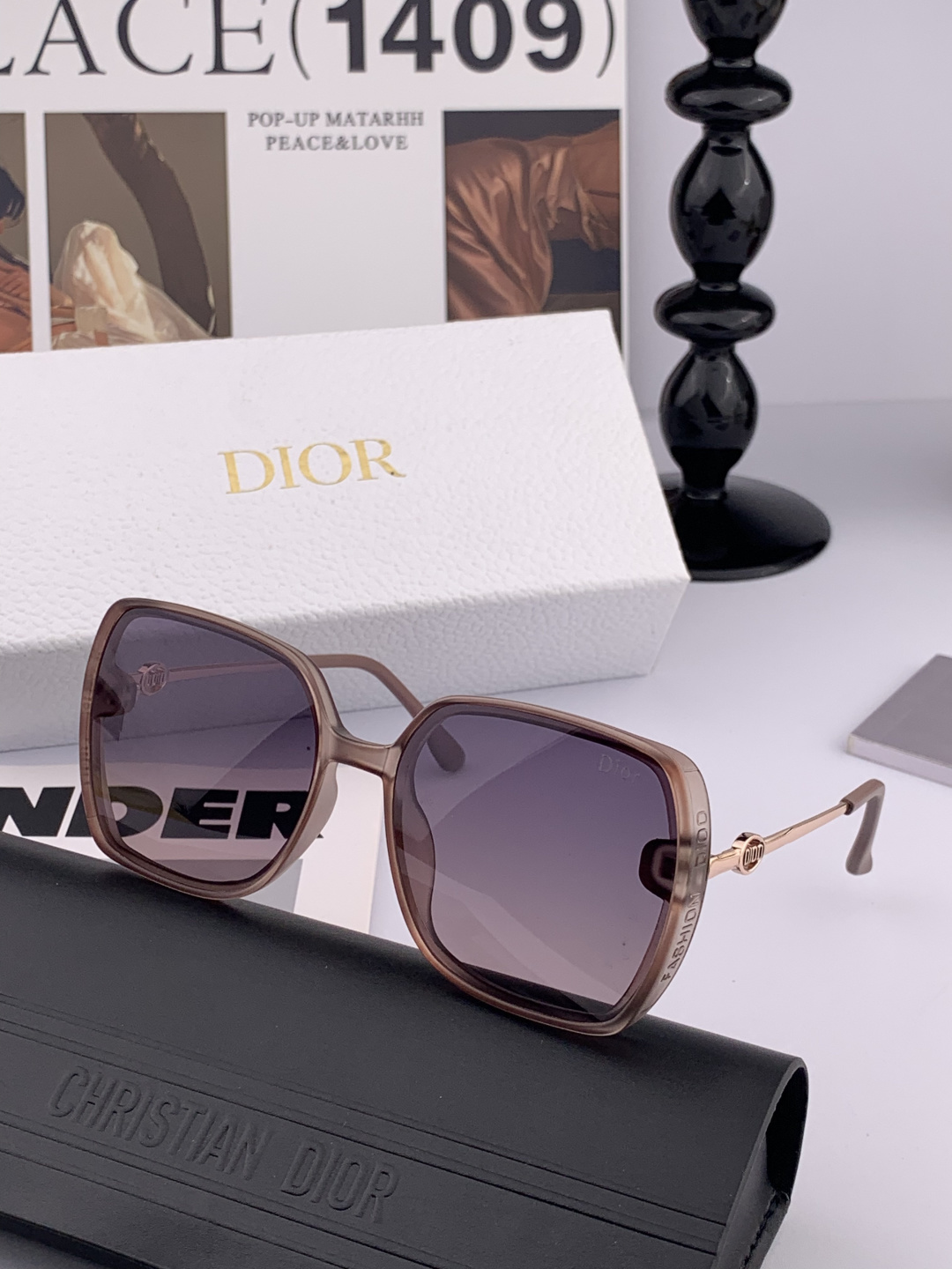 TR版本-偏光【独家大牌太阳镜无滤镜‼实拍上架 Dior官网最新发布新款太阳镜🕶，注意⚠我们是高清镜片，