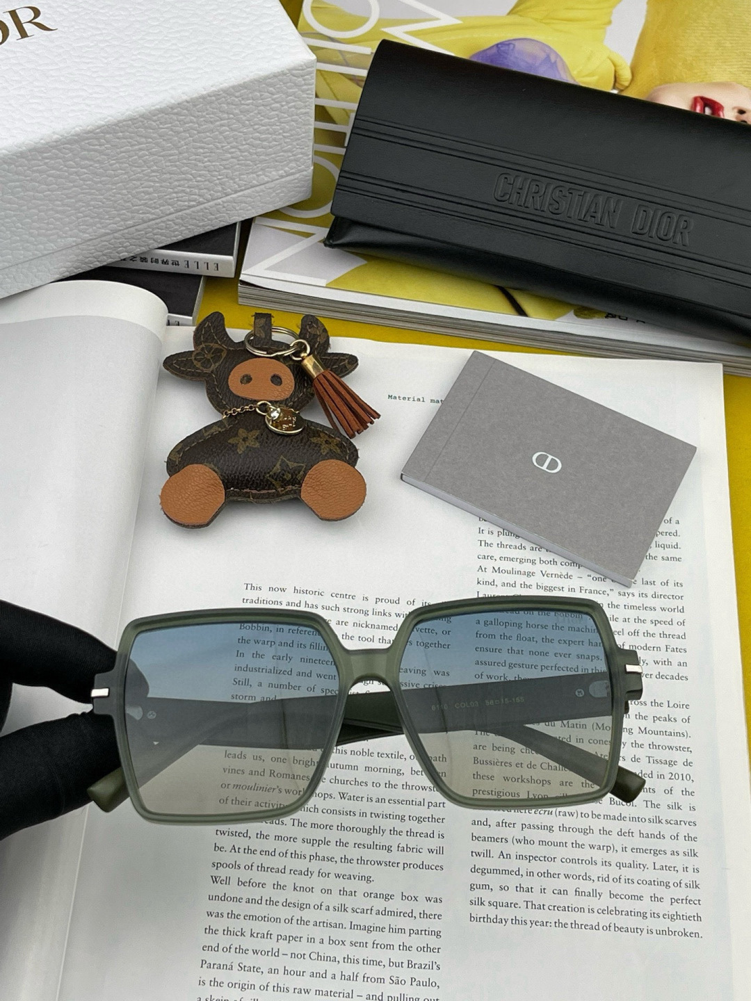 🔺 【DIOR-迪奥】开春新款 潮流爆款 时尚方框偏光太阳镜 高品质 佩戴舒适 网红潮款墨镜 女士高清加