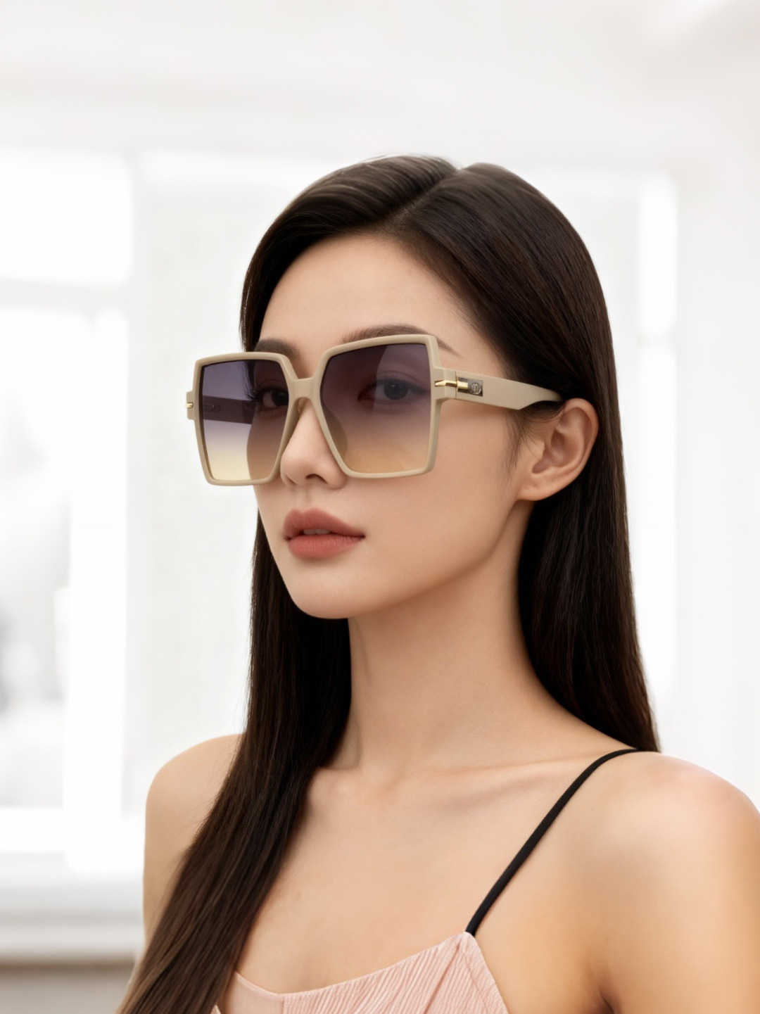 🔺 【DIOR-迪奥】开春新款 潮流爆款 时尚方框偏光太阳镜 高品质 佩戴舒适 网红潮款墨镜 女士高清加