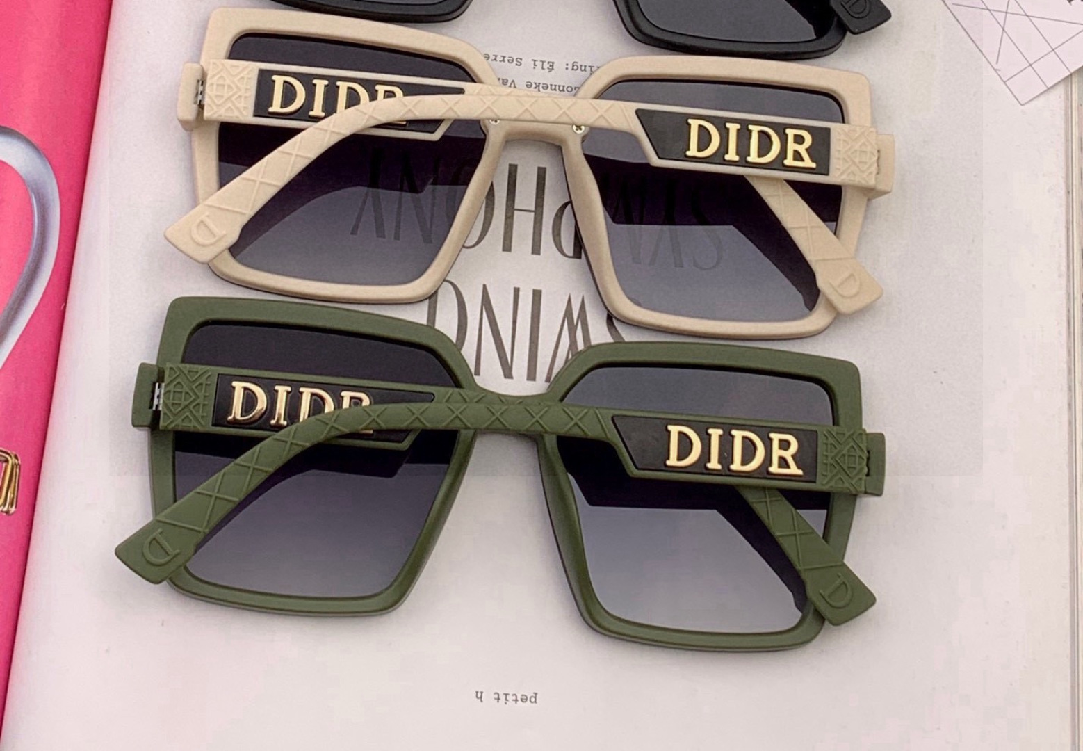 🔺 【DIOR-迪奥】开春新款 潮流爆款 时尚方框偏光太阳镜 高品质 佩戴舒适 网红潮款墨镜 型号：D6