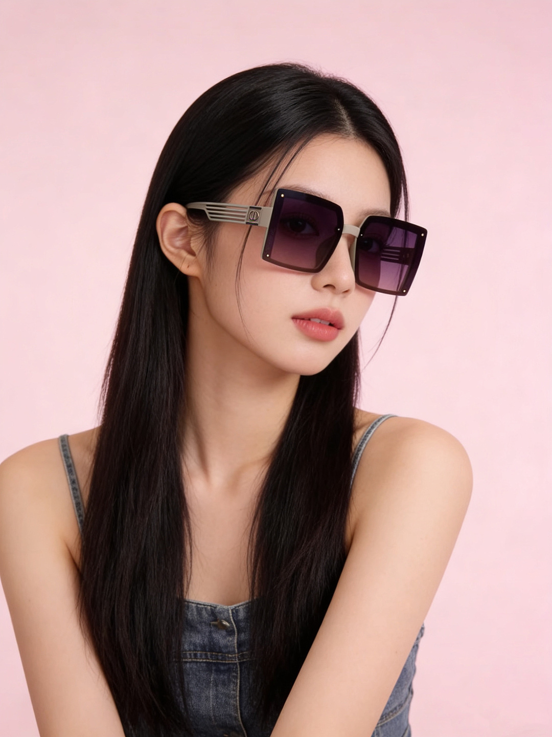 🔺 【DIOR-迪奥】开春新款 潮流爆款 时尚方框偏光太阳镜 高品质 佩戴舒适 网红潮款墨镜 型号：D1