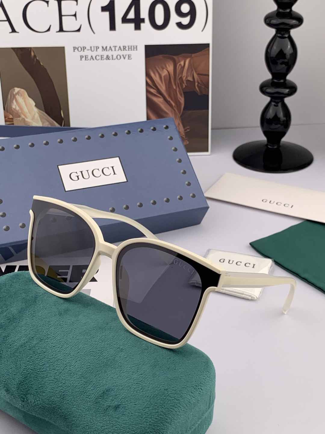 新款！新款出货！女士高清加厚偏光太阳镜🕶️ 🎉💍新款GUCCI偏光太阳镜[得意]开车驾驶镜时尚墨镜💐💐🌸