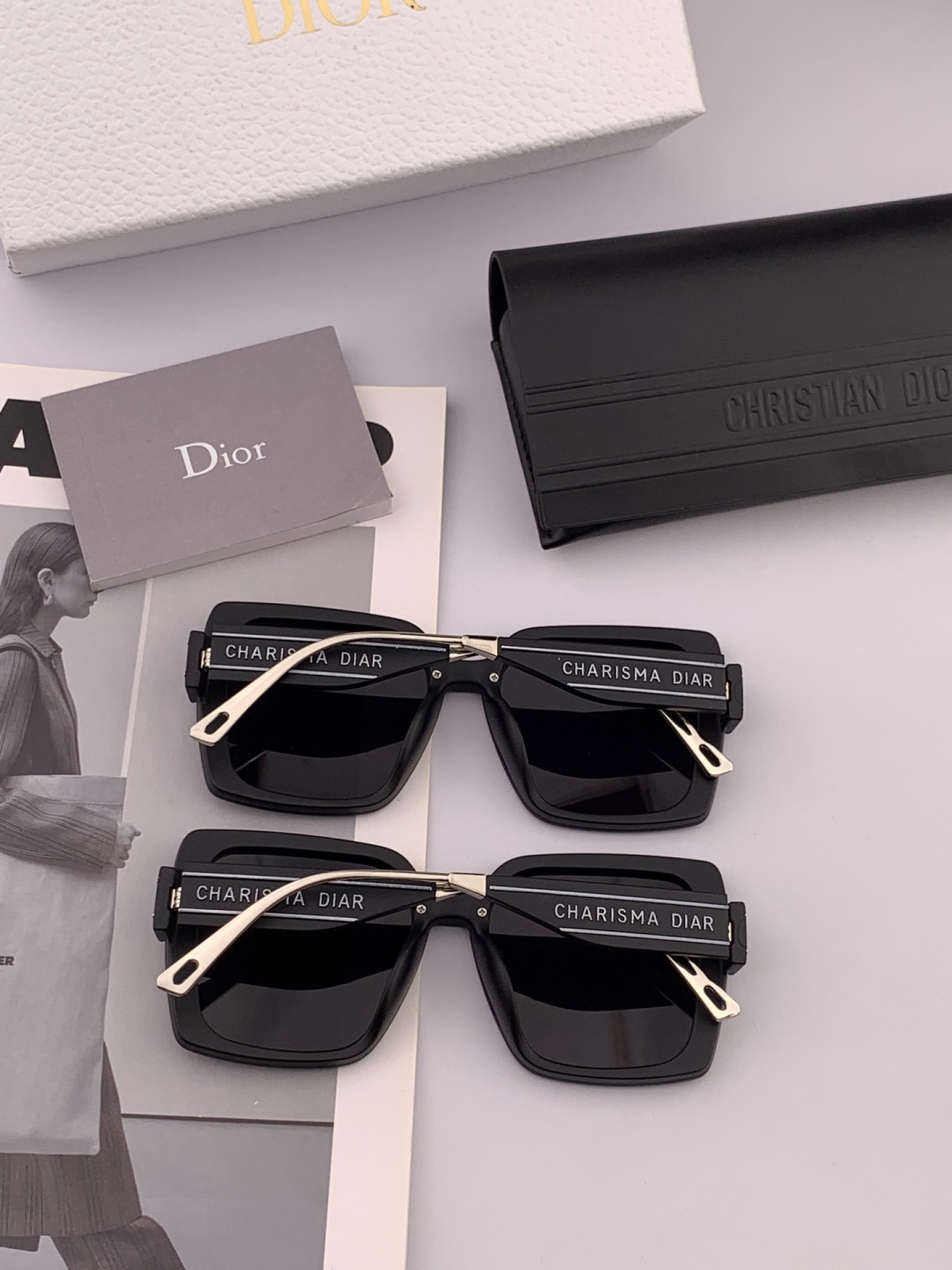 🔺 【DIOR-迪奥】开春新款 潮流爆款 时尚方框太阳镜 高品质 佩戴舒适 网红潮款墨镜 女士高清太阳镜