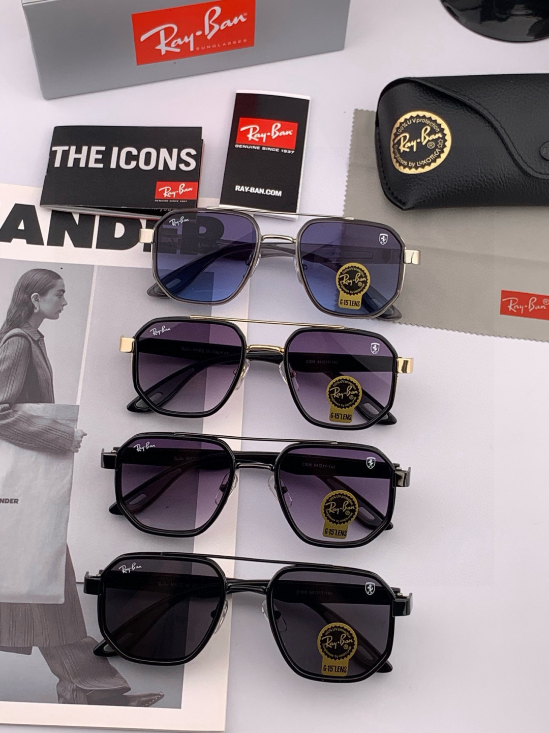 官方同步 品牌:雷朋经典男女士玻璃太阳镜 材质：美国宝丽来高清防爆钢化玻璃镜片 型号：RB630