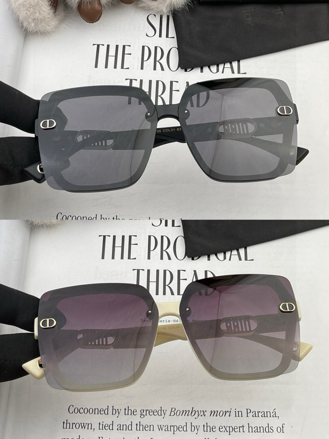 🔺 【DIOR-迪奥】开春新款 潮流爆款 时尚方框偏光太阳镜 高品质 佩戴舒适 网红潮款墨镜 女士高清偏