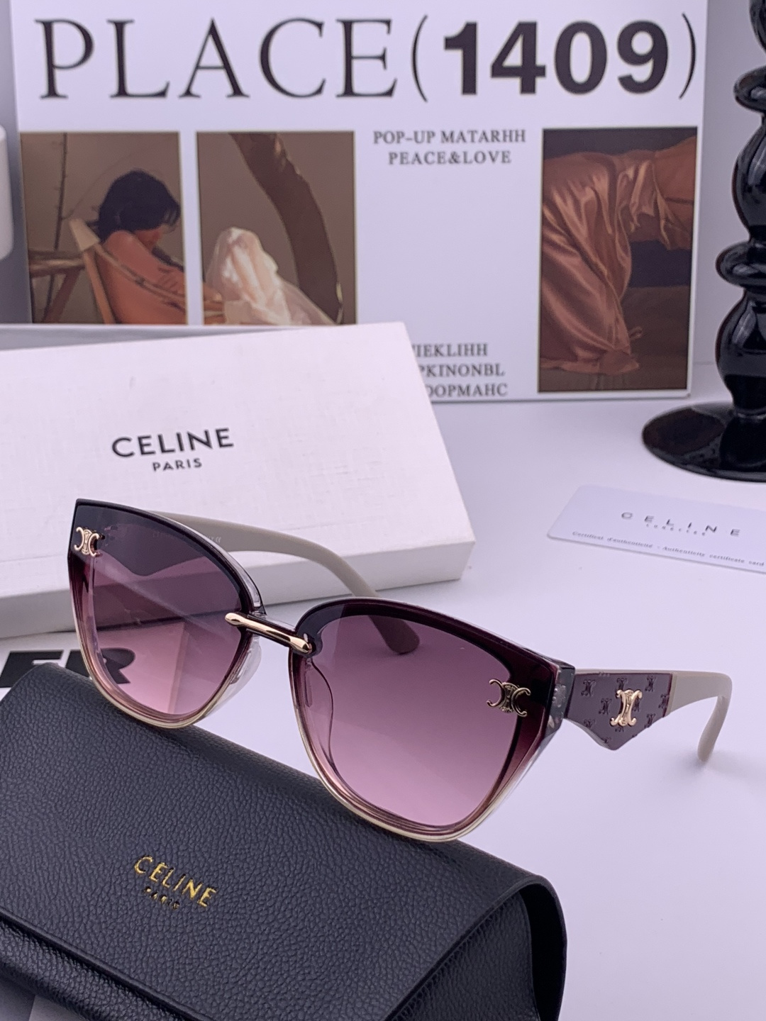 🌷🌷瑟琳新款到货🆕🆕[酷][酷]高品质 2⃣️色潮品[强][强]大框型太阳镜➕简约logo装饰！太阳镜，